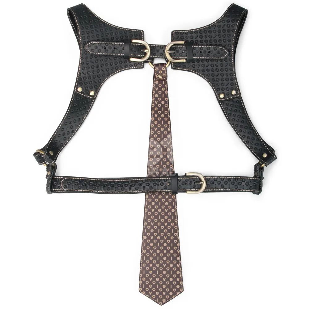 Портупея Rebellion Reign Full Body Harness регульована (чорний)