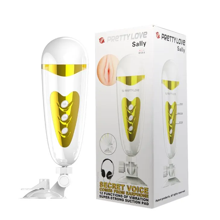 Мастурбатор Pretty Love Sally, 12 режимів вібрації (тілесний)