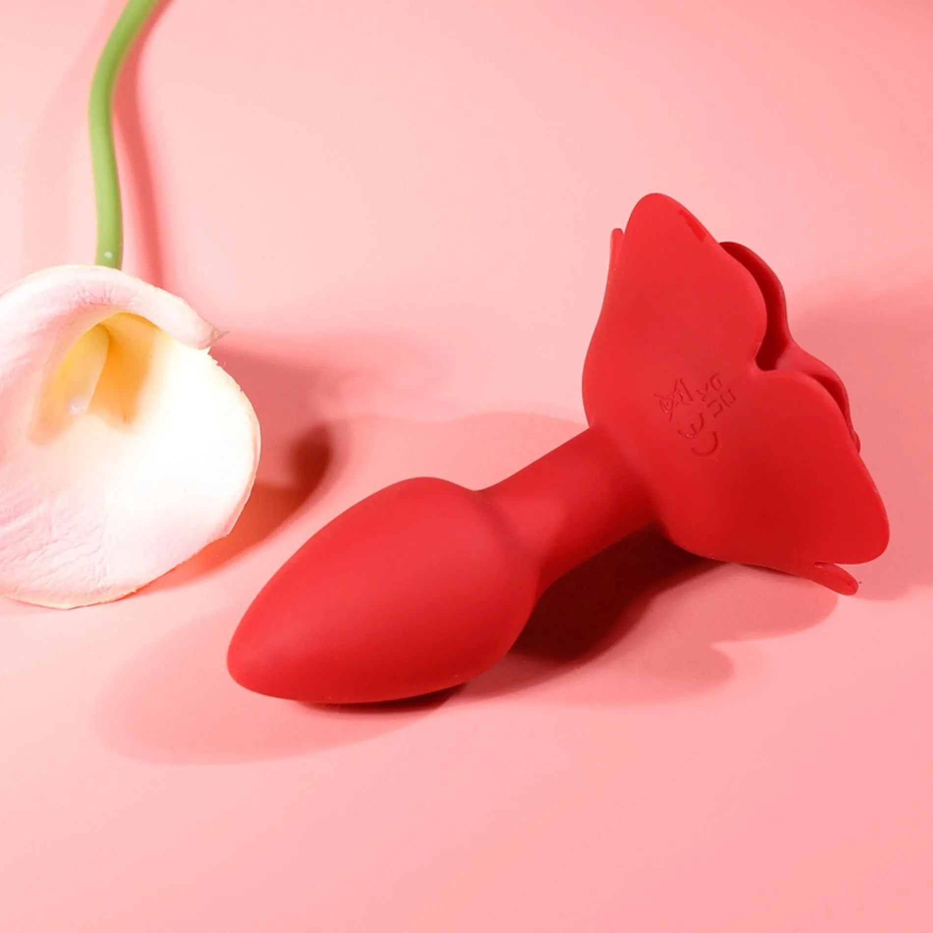 Анальная пробка B - Series Cute Rose, 11.1 см (красный)