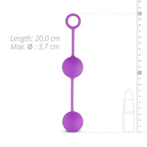 Вагінальні кульки Easy Toys Pleasure Balls, 16 см (фіолетовий)