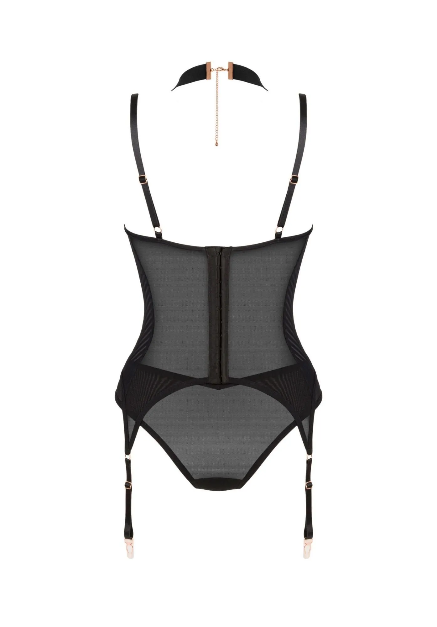 Корсет Obsessive Lingerie-Brasica, XS/S (черный)