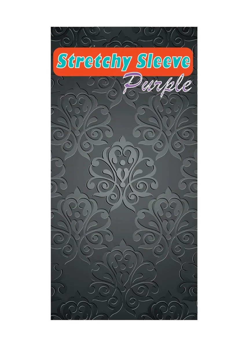 Boss Series Stretchy Sleeve - Nakładka na penisa, Fioletowy, 7 cm