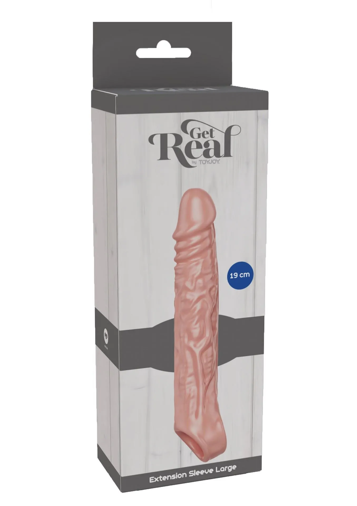 Насадка на пенис Get Real Extension Sleeve Large, 19 см (телесный)