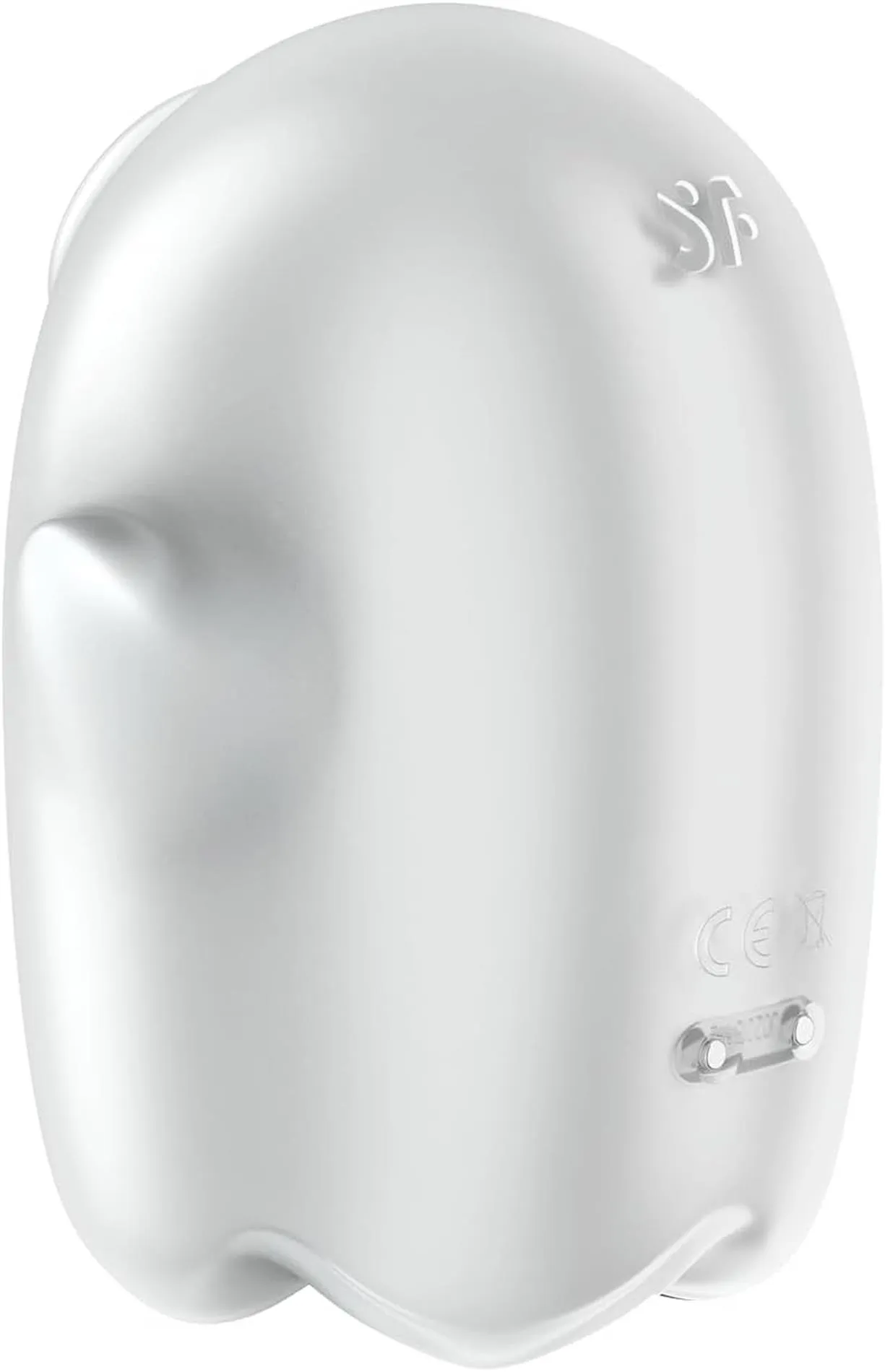 Вакуумный стимулятор клитора с вибрацией Satisfyer Glowing Ghost (белый)