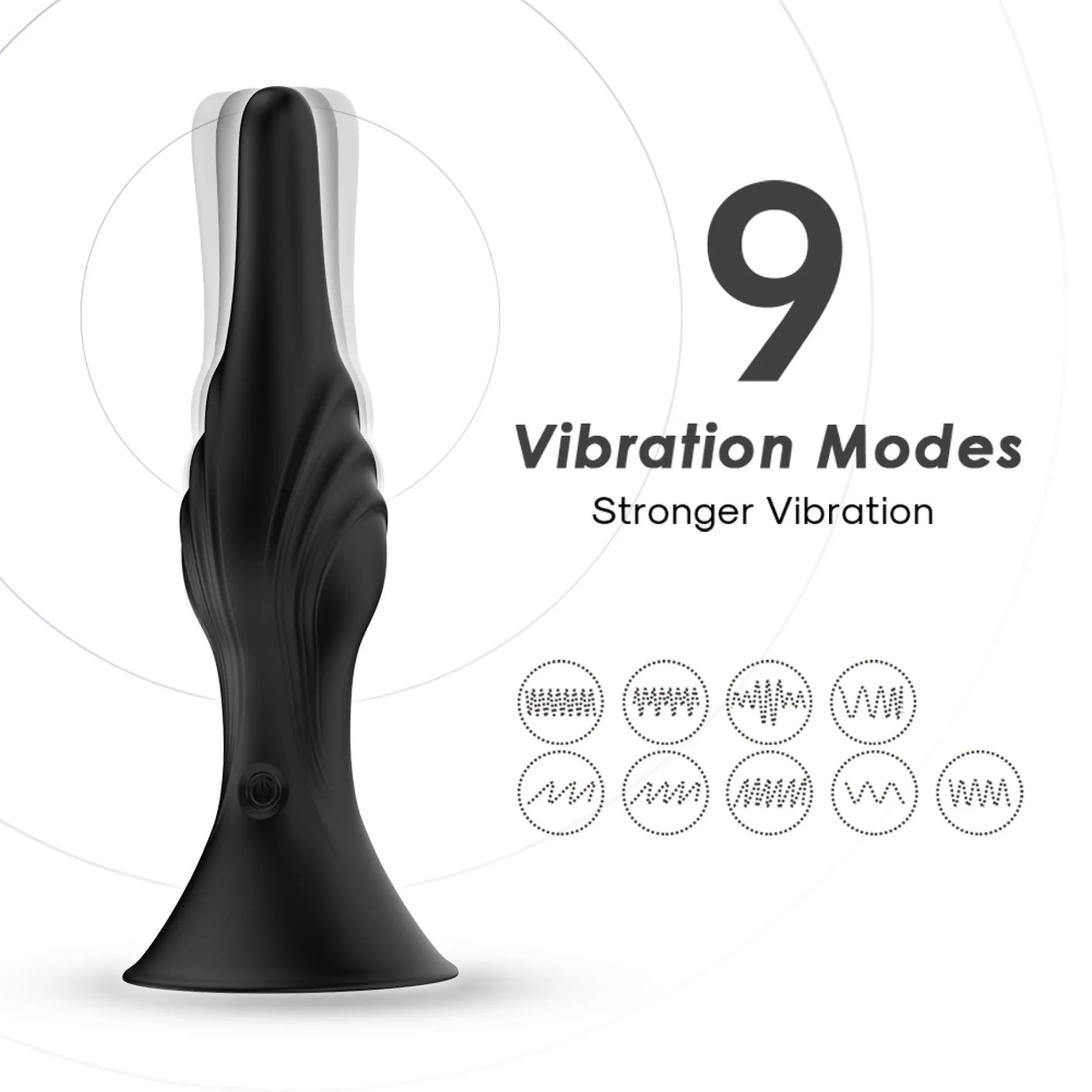 Анальная пробка B-Series Joy Rocket Black, 16.1 см (черный)