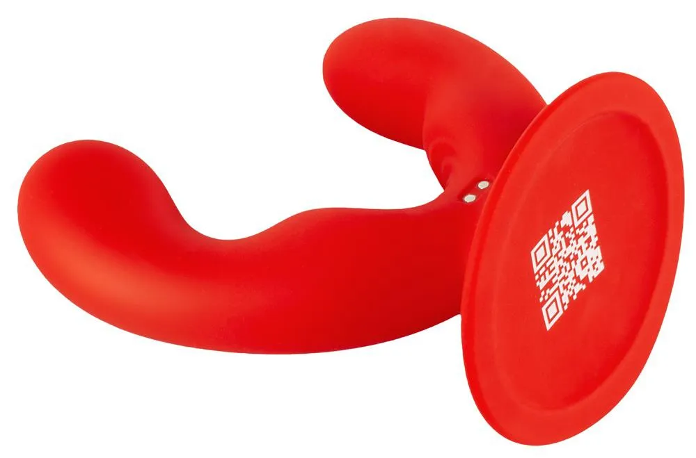 Sweet Smile Dual - Wibrator, Czerwony, 15 cm