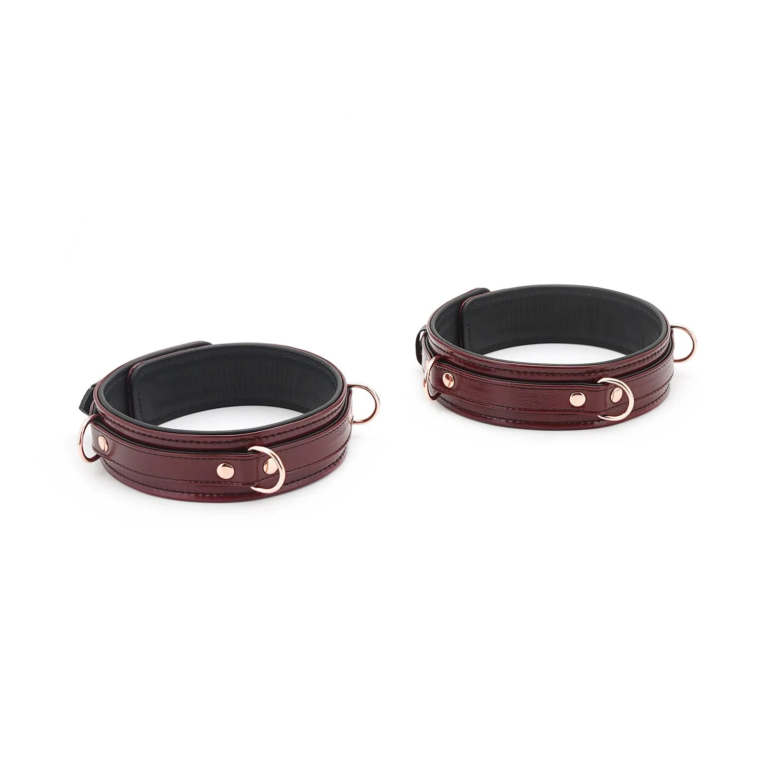 Фиксаторы для ног Liebe Seele Wine Thigh Cuffs, S (бордовый)