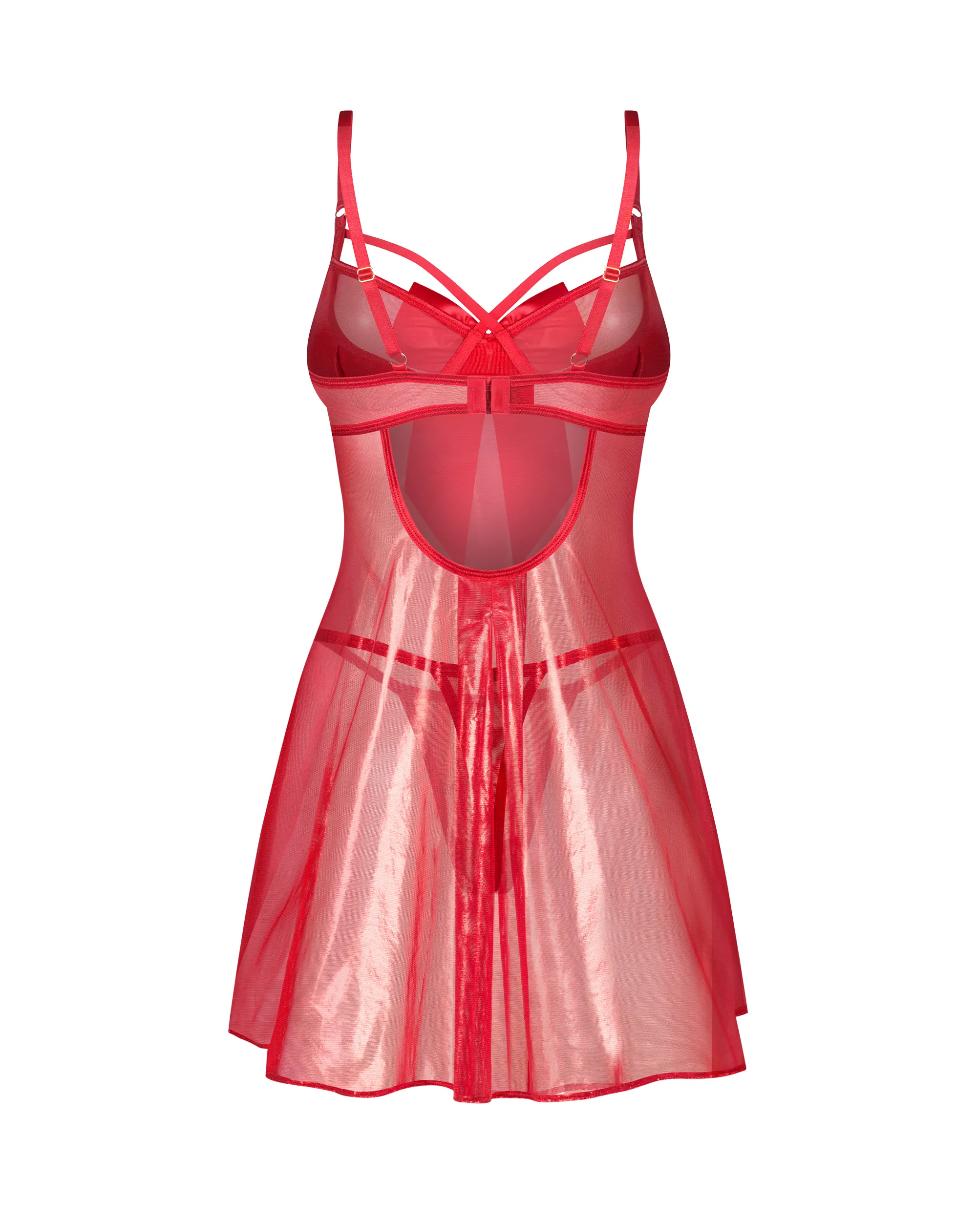 Комплект белья Obsessive Gifty Red, L/XL (красный)