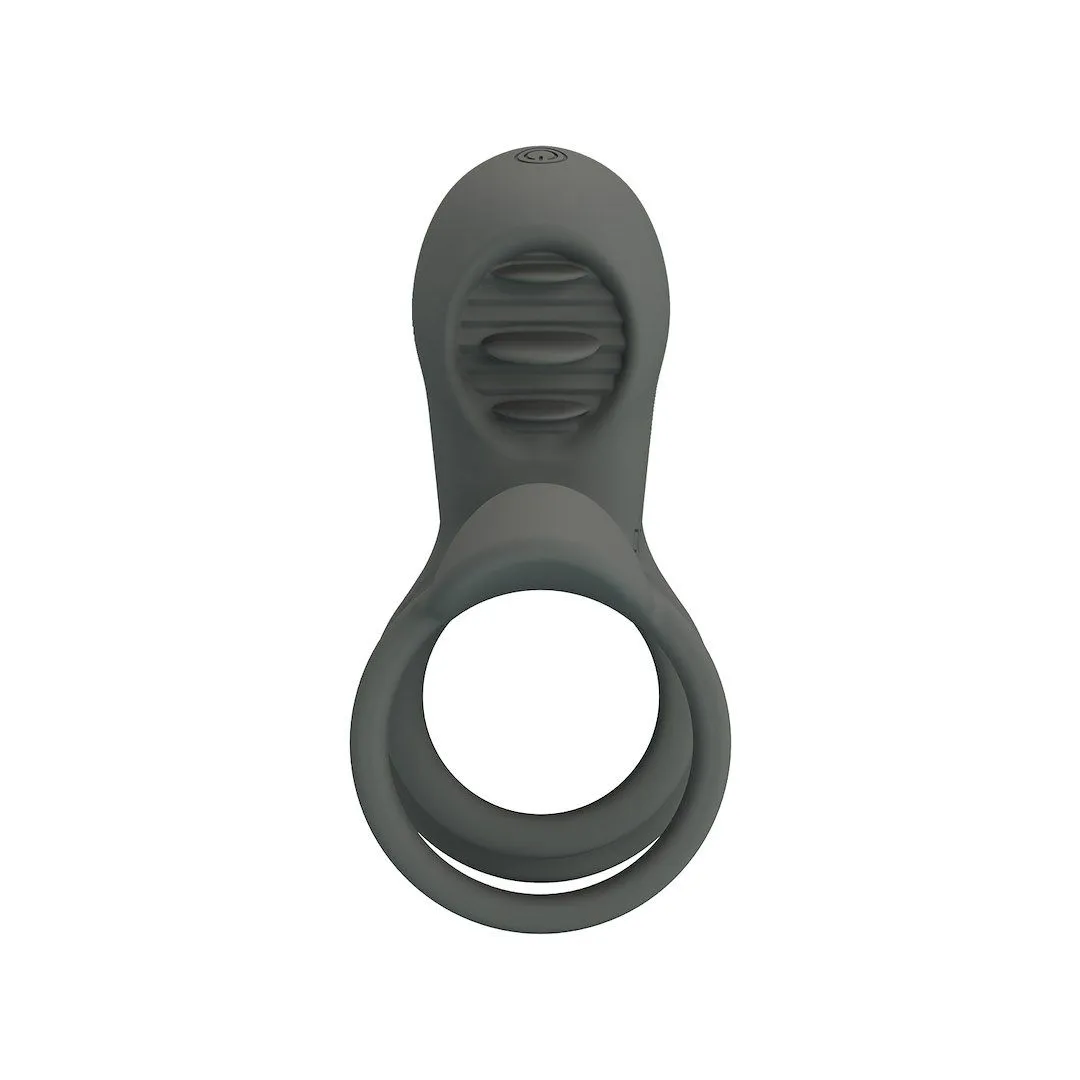 Pretty Love Master Ring - Nakładka na penisa, Szary, 9 cm