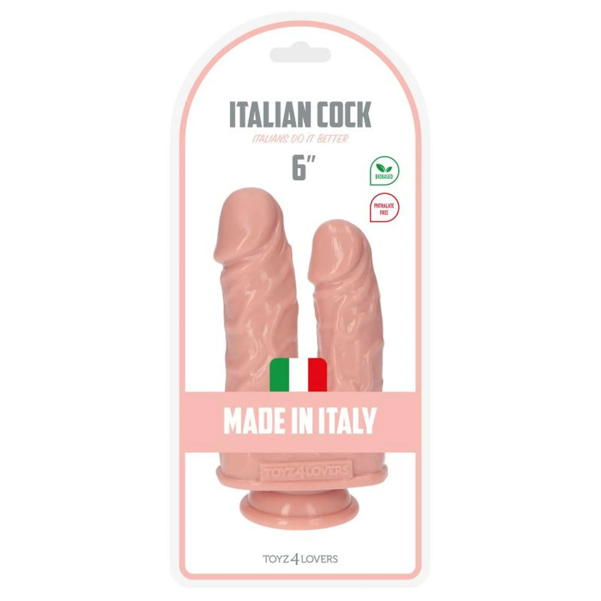 Toyz4lovers Caino e Abele - Dildo podwójne, W kolorze cielistym, 15.5 cm
