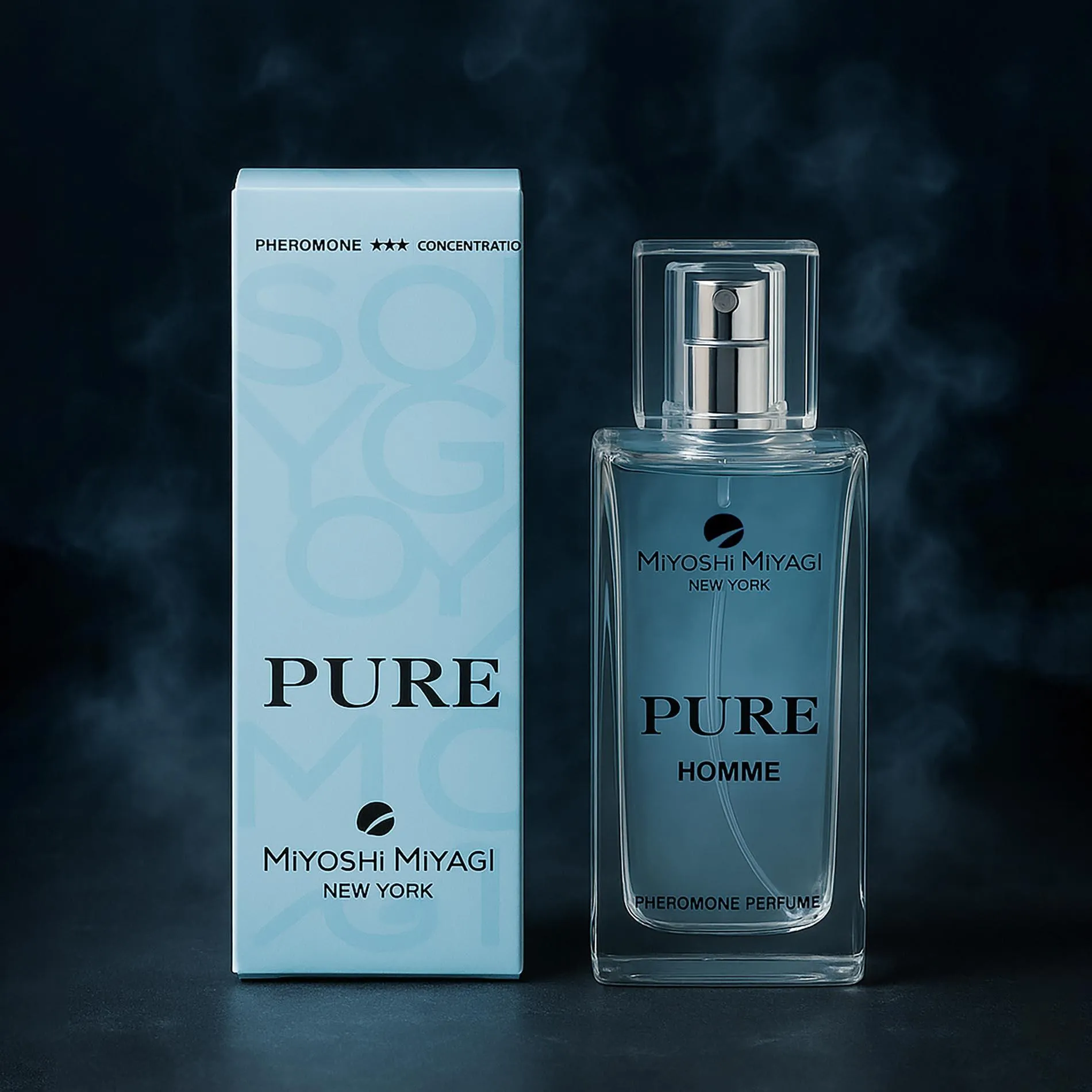 Miyoshi Miyagi Pure Homme - Feromony męskie, Bezzapachowy, 50 ml