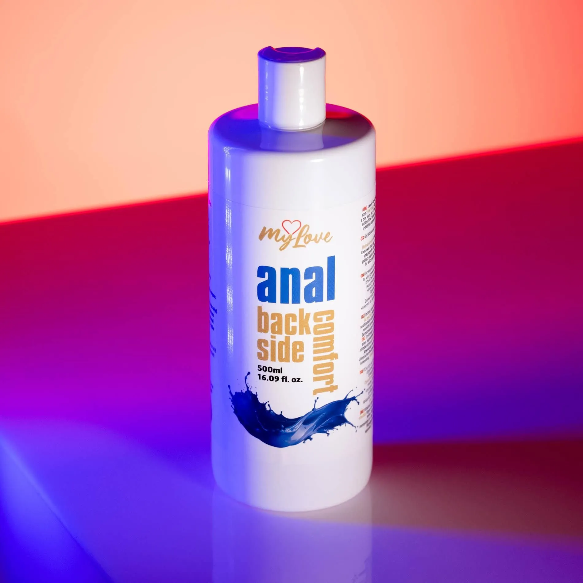 MyLove Anal Back Side Comfort - Lubrykant analny, Mięta, 500 ml
