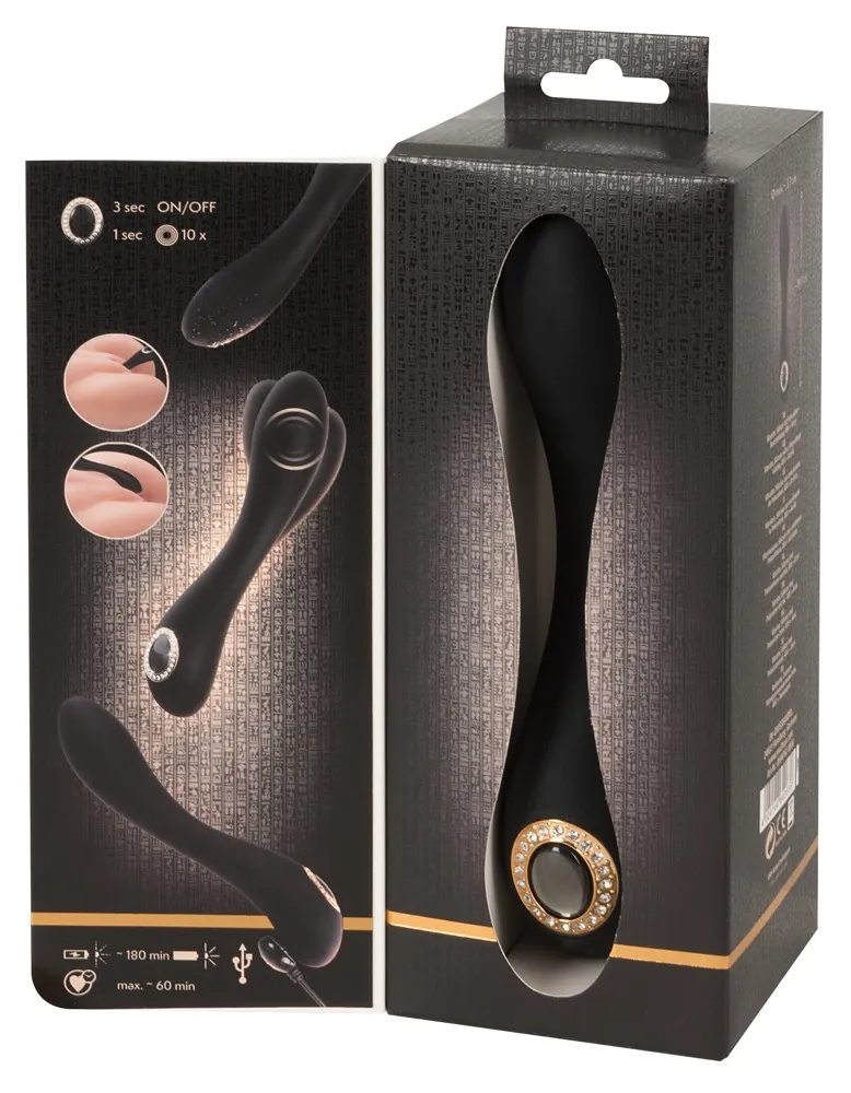 Вибратор для точки G Cleaopatra G-Spot, 19,7 см (черный)