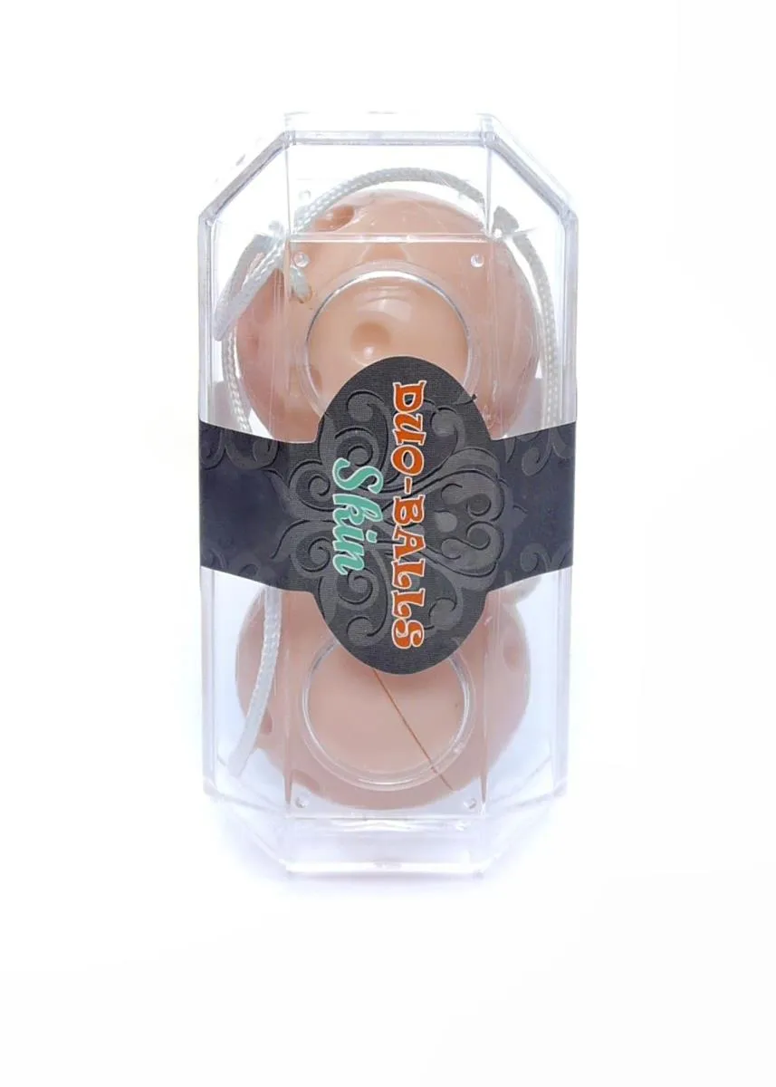 B - Series EasyLove Duo-Balls Skin - Kulki gejszy, W kolorze cielistym, 21 cm