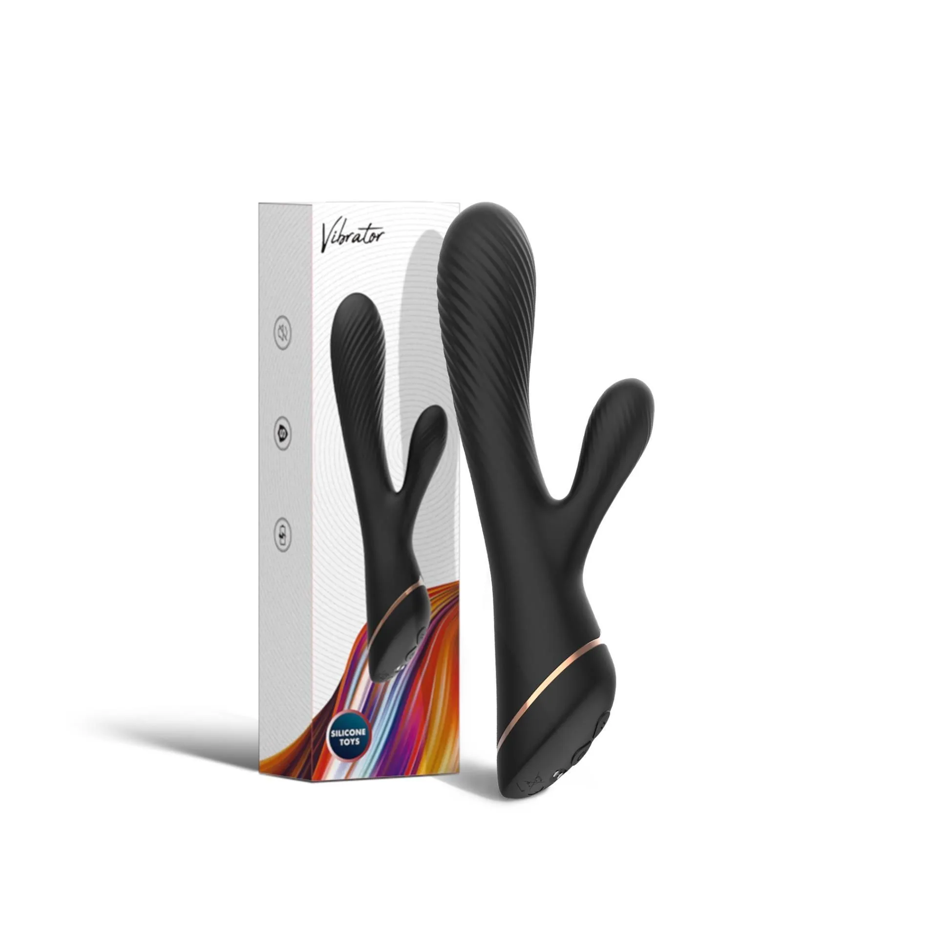 Вибратор-кролик B - Series Joy Hare, 20.5 см (черный)