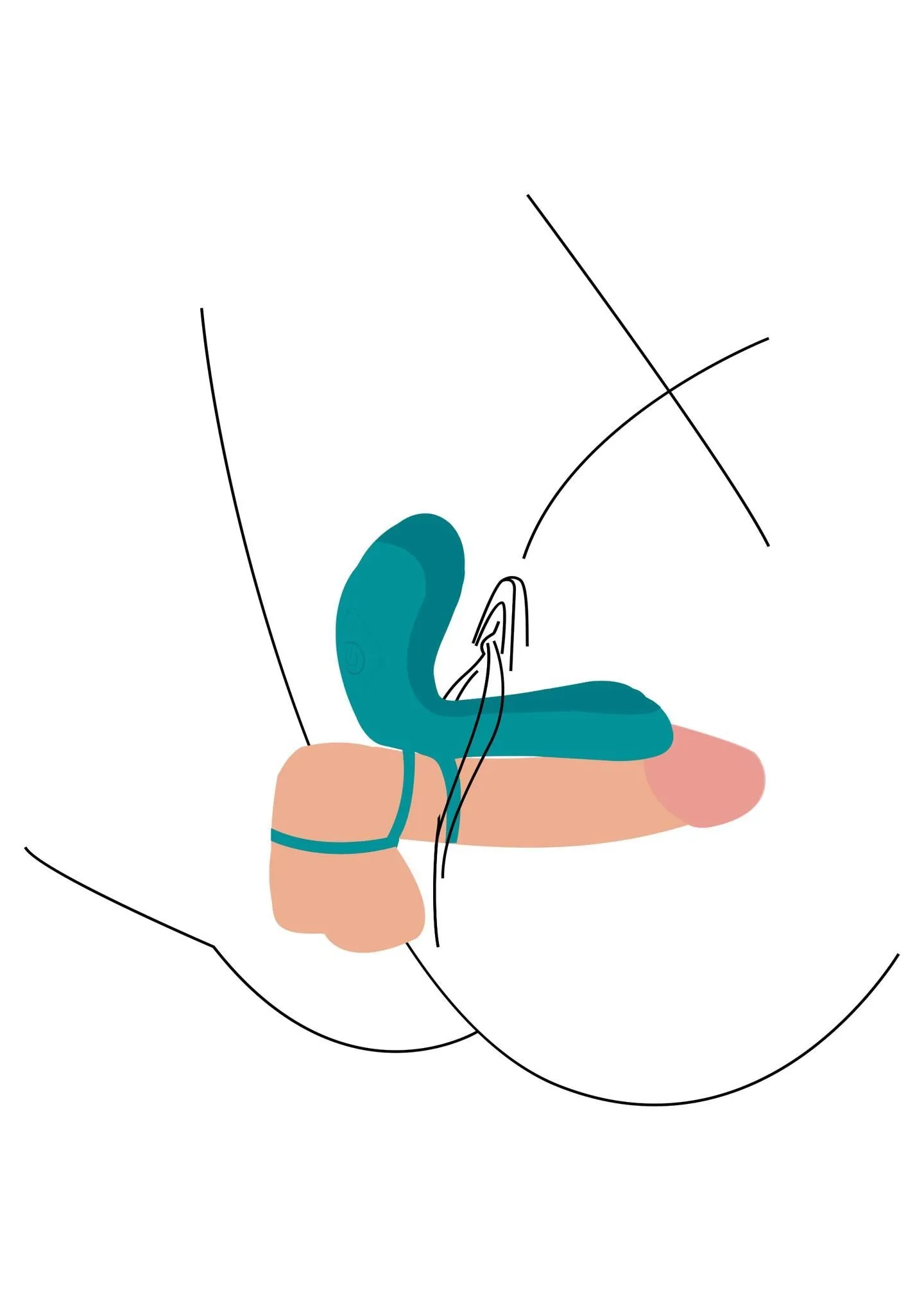 Xocoon Couples - Pierścień erekcyjny, Zielony, 13 cm