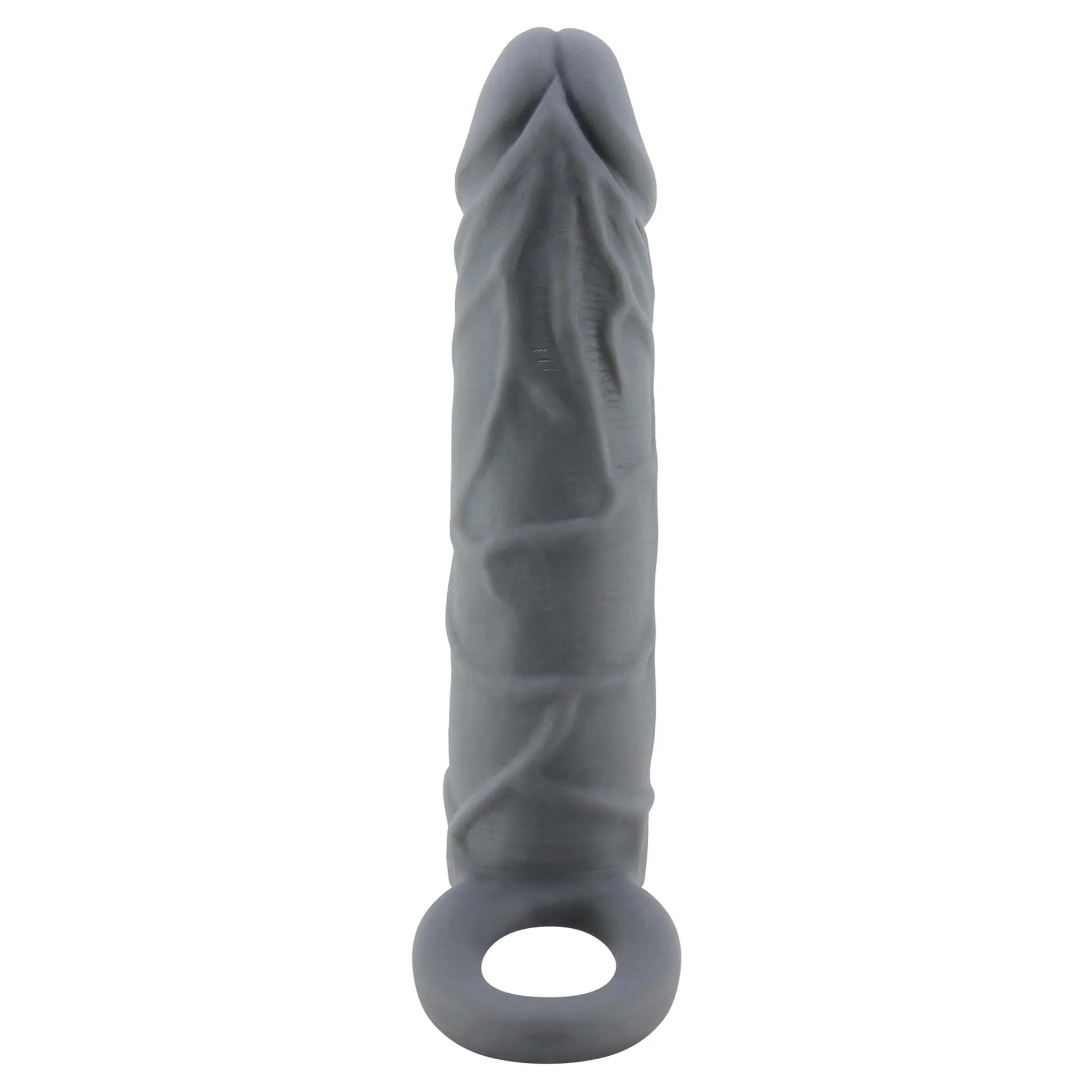 Pretty Love Realistic Penis Sleeve - Nakładka na penisa, Czarny, 18 cm