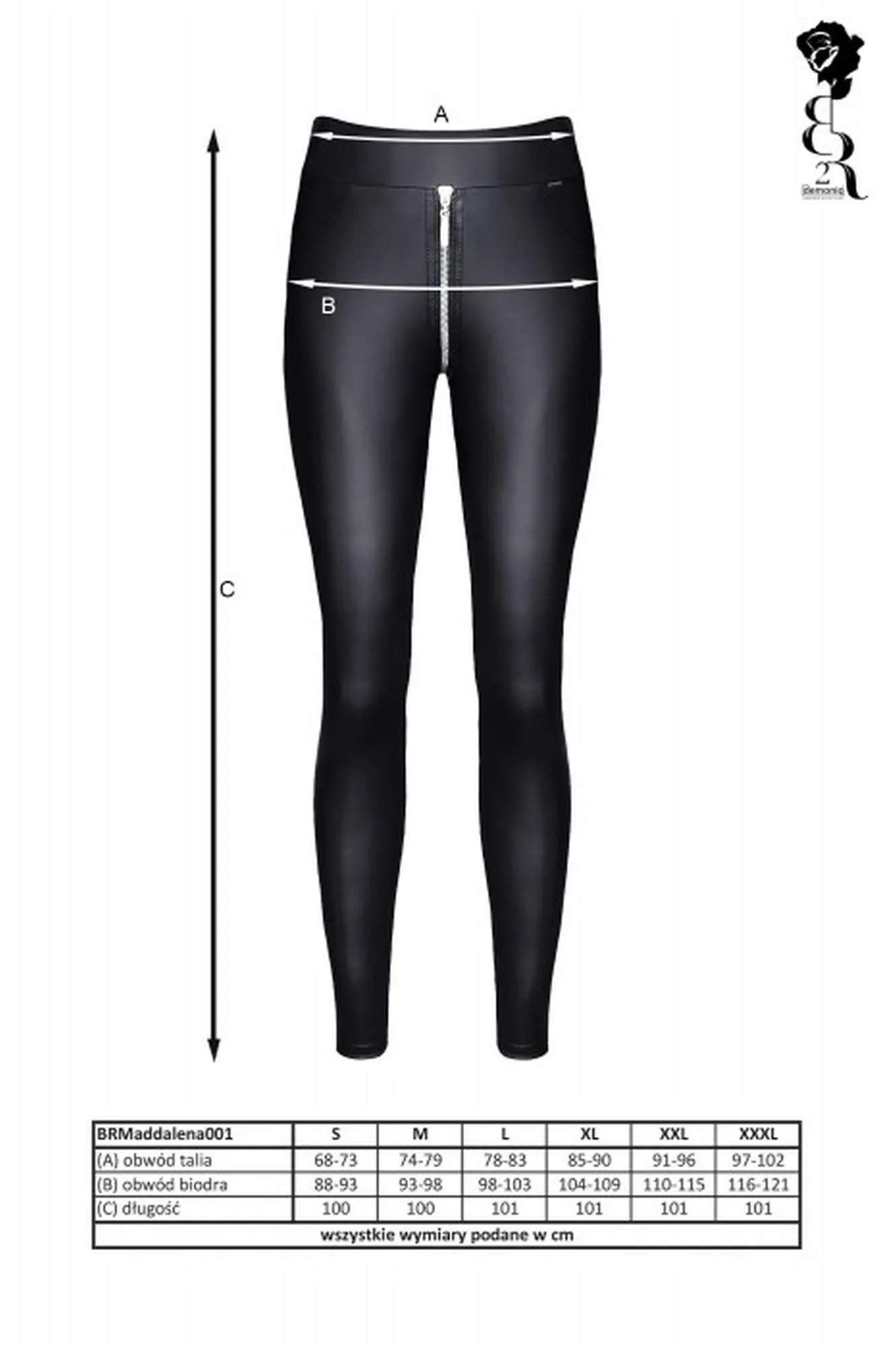 Demoniq BRMADDALENA001 - Legginsy, XXL