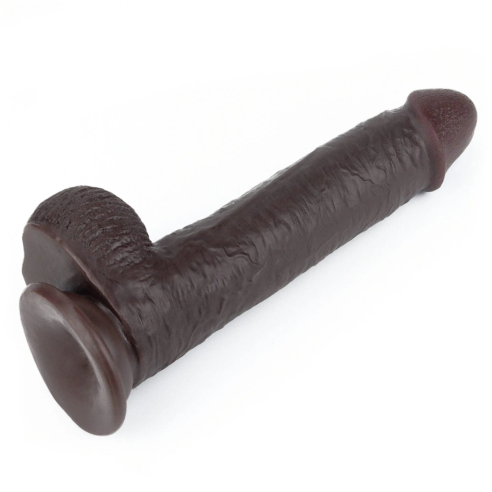 Lovetoy Sliding Skin - Dildo, Brązowy, 23 cm