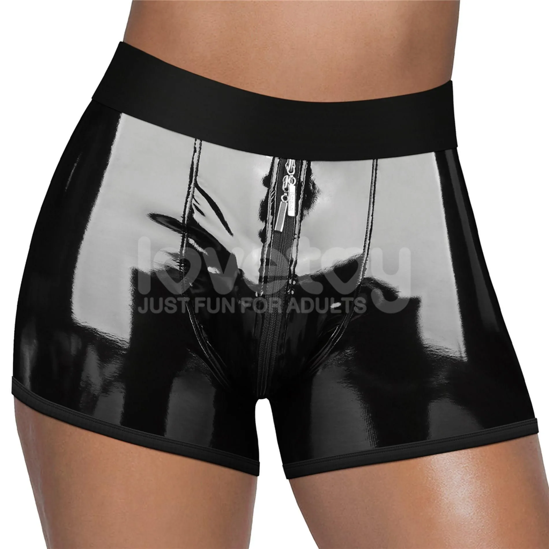 Труси для страпону Lovetoy Chic Strap-On Shorts, 28-31 (чорний)