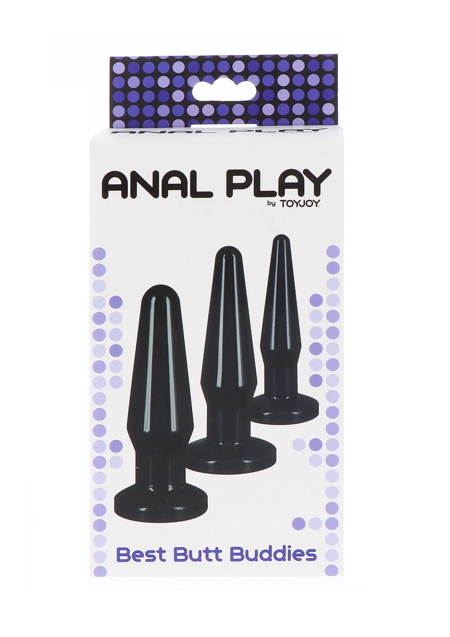 TOYJOY Best Butt Buddies - Zestaw korków analnych, Czarny, 12 cm