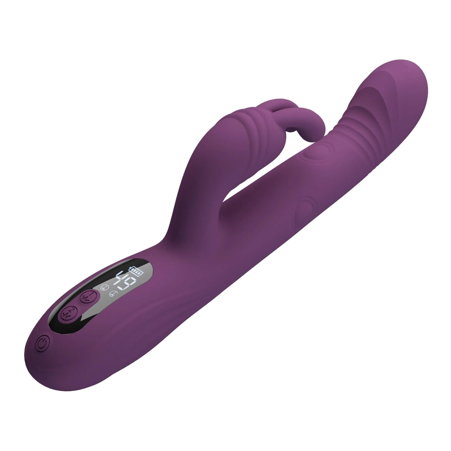 Вібратор-кролик Pretty Love Dee Purple, 23.9 см (фіолетовий)