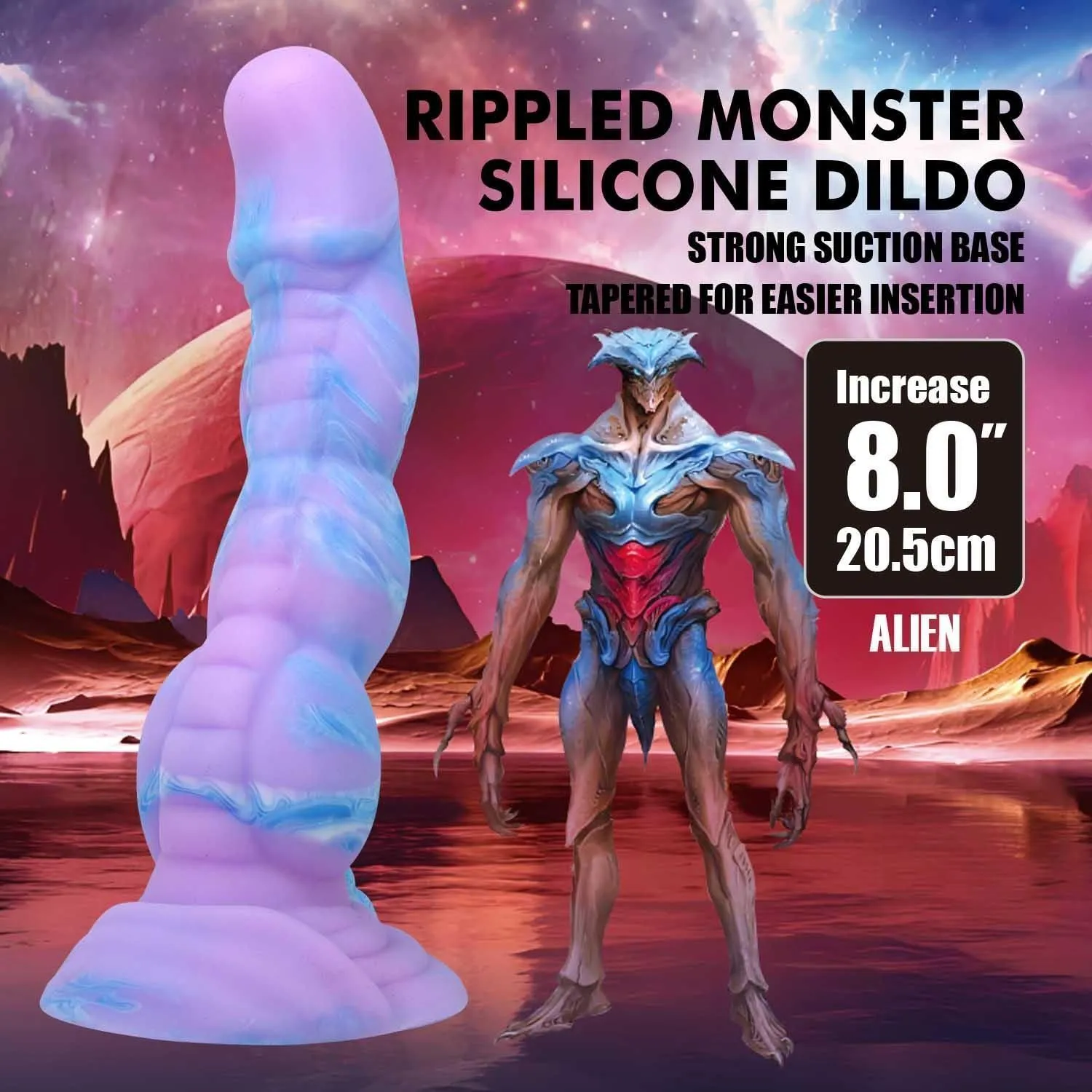 BAILE Monsters Alien - Dildo, Multi, 20.5 cm
