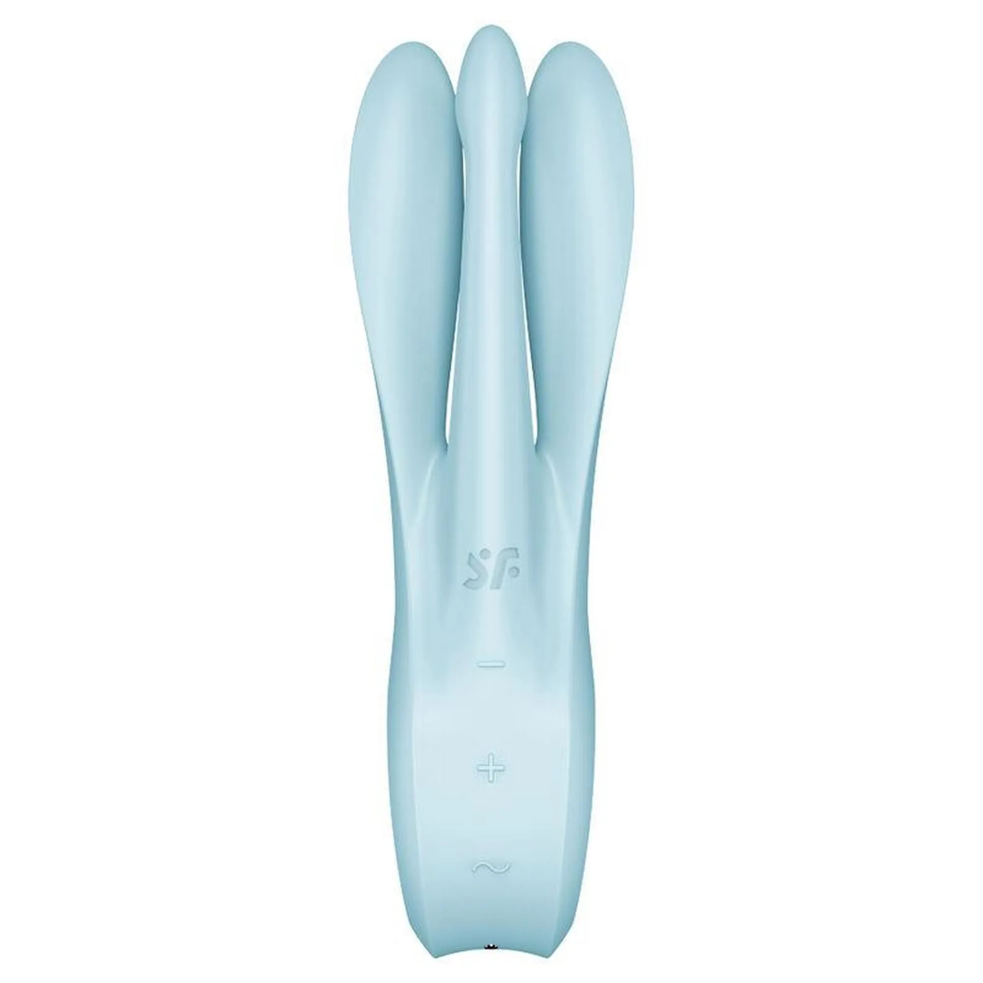 Багатофункціональний вібратор Satisfyer Threesome 1, 14 см (блакитний)