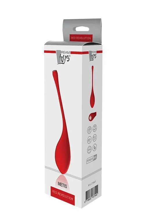 Віброяйце Dream Toys Red Revolution Metis, 19 см (червоний)