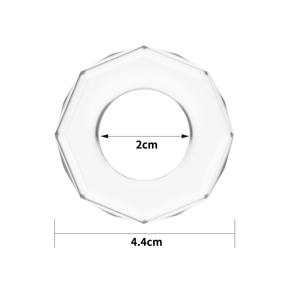 Эрекционное кольцо Lovetoy Power Plus Cock Ring Series (прозрачный)