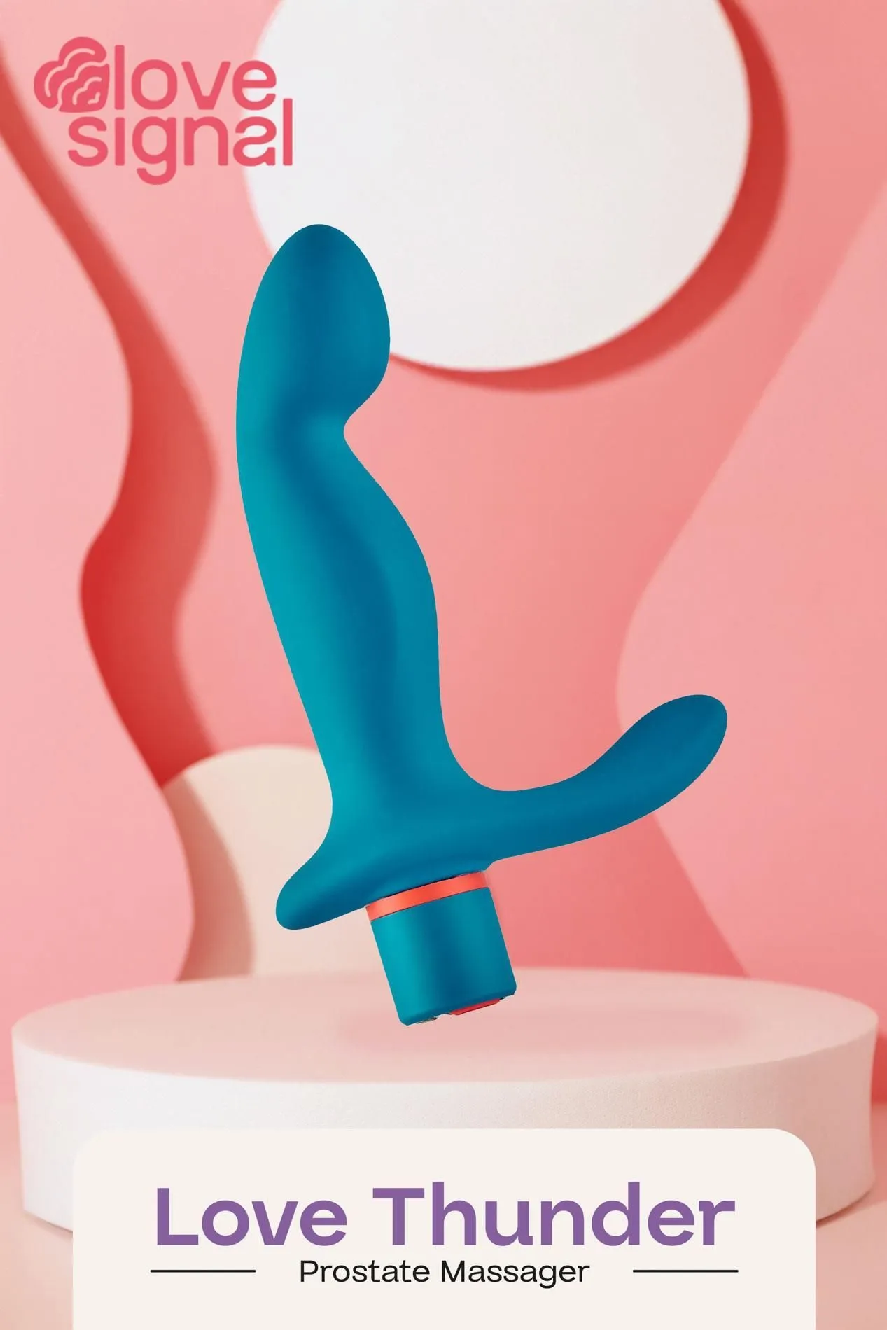 Анальна пробка Dream Toys Love Thunder, 15 см (блакитний)