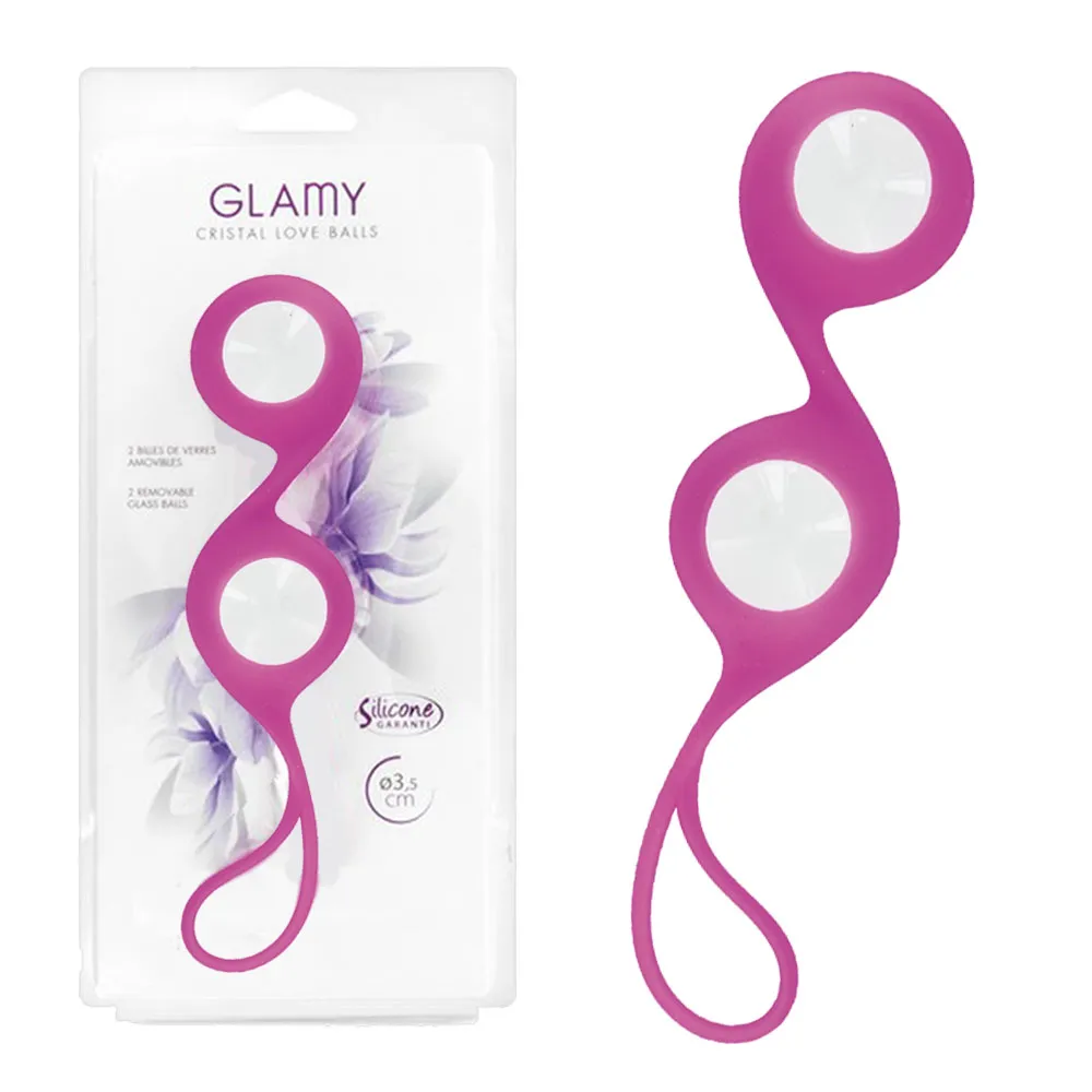 Glamy Cristal Love - Kulki gejszy, Różowy, 15, 5 cm