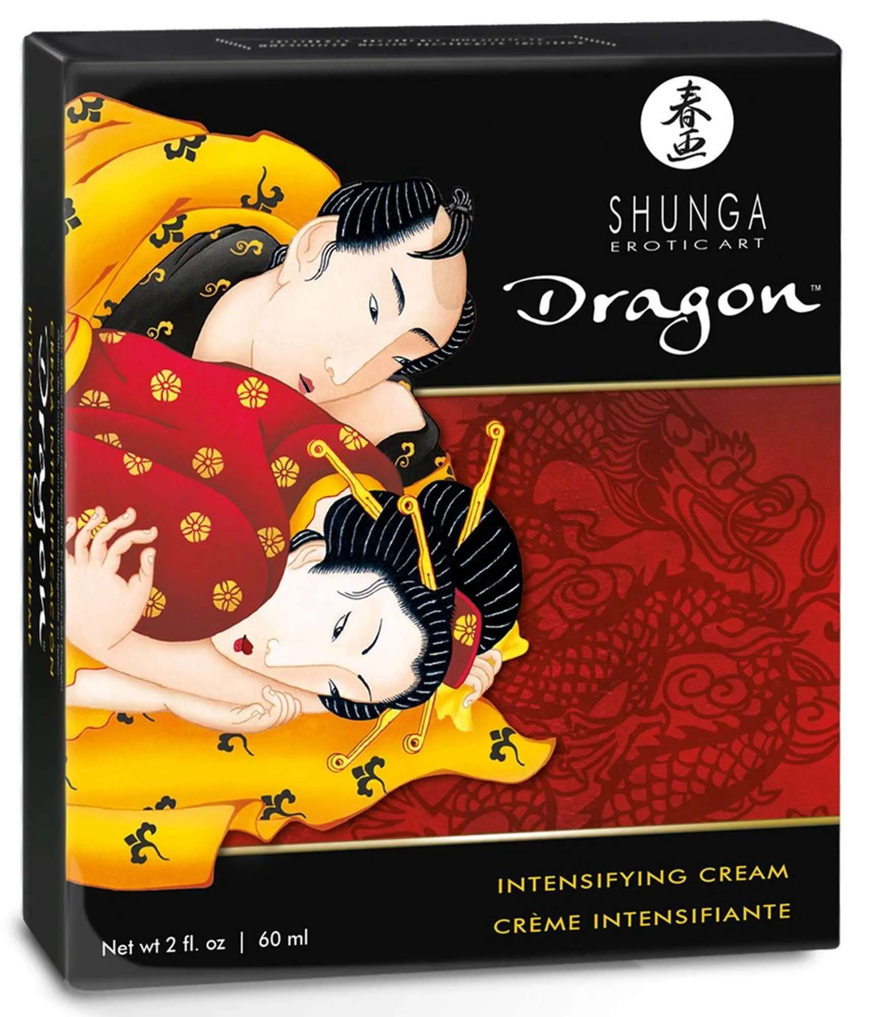 Shunga Dragon Virility Cream - Żel, Truskawka, 60 ml