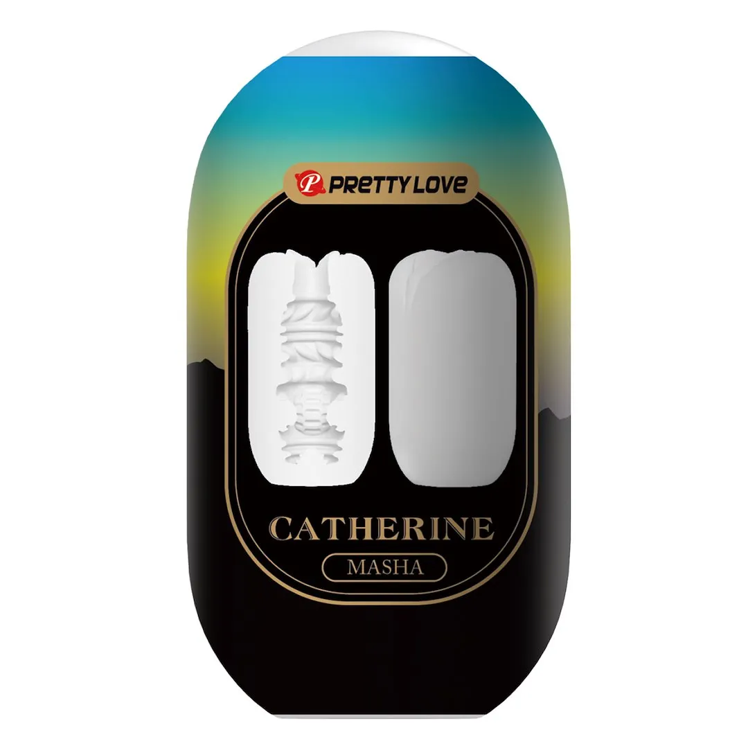 Pretty Love Catherine Masha - Masturbator, Biały, 7.4 cm