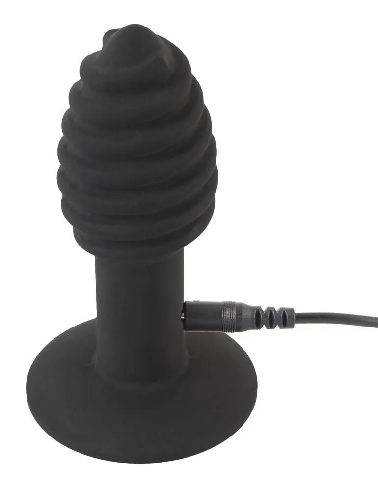 Анальна пробка з вібрацією Orion Black Velvets Twist plug, 10,7 см (чорний)