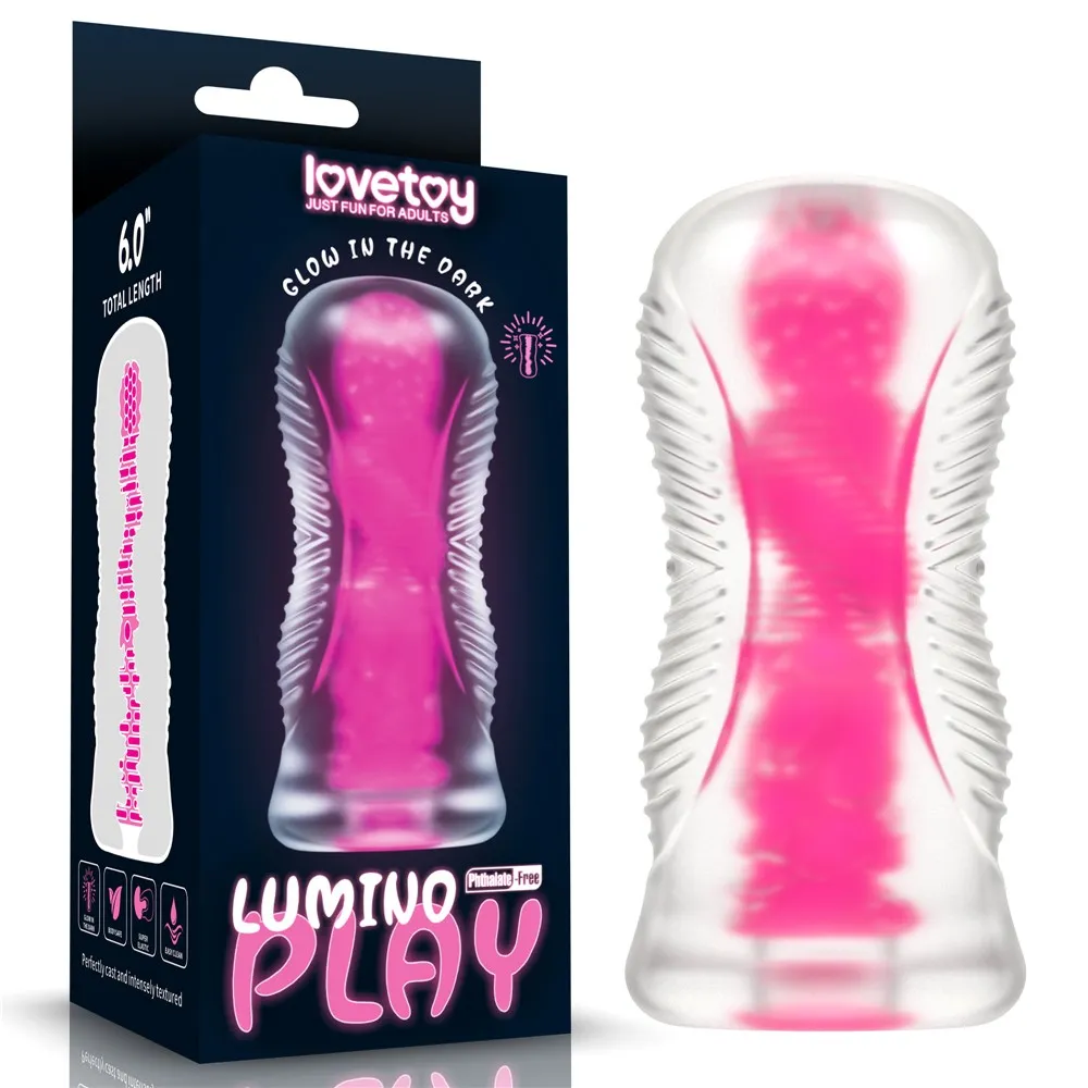 Lovetoy Lumino Play Masturbator 6.0'' - Masturbator, Różowy, 15 cm