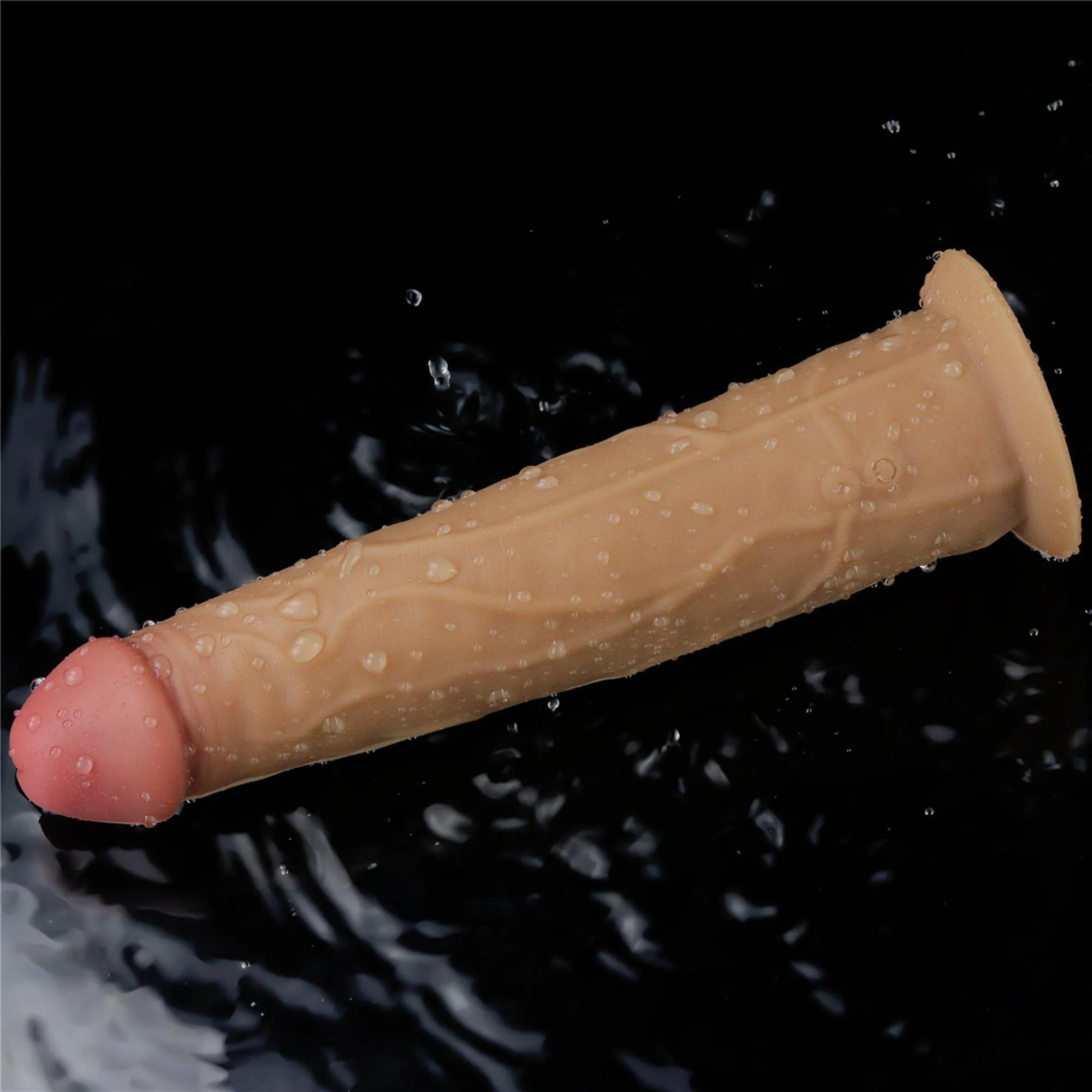 Реалистичный вибратор LoveToy Nature Cock, 23 см (телесный)