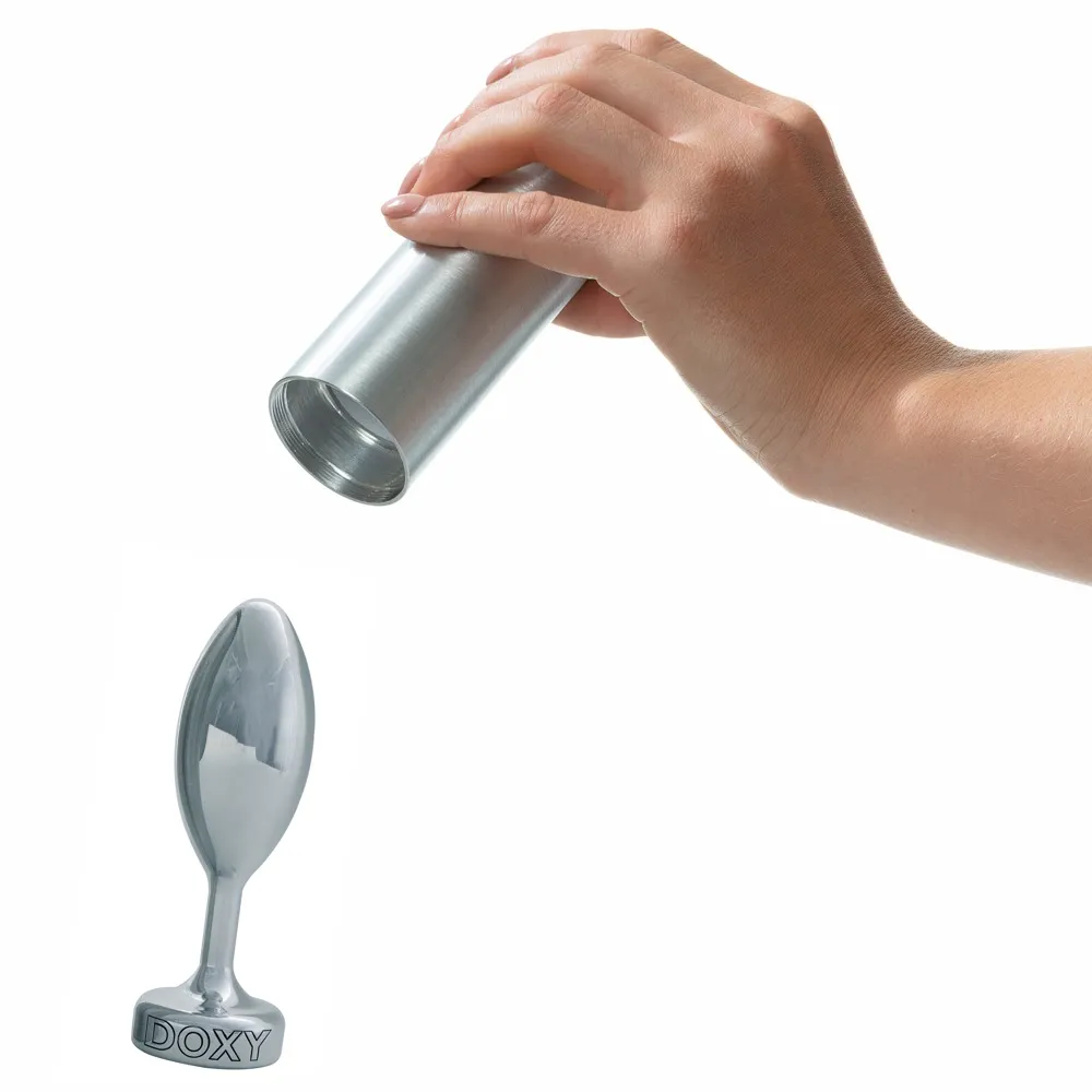 Анальна пробка Doxy Butt Plug Smooth, 11 см (сріблястий)