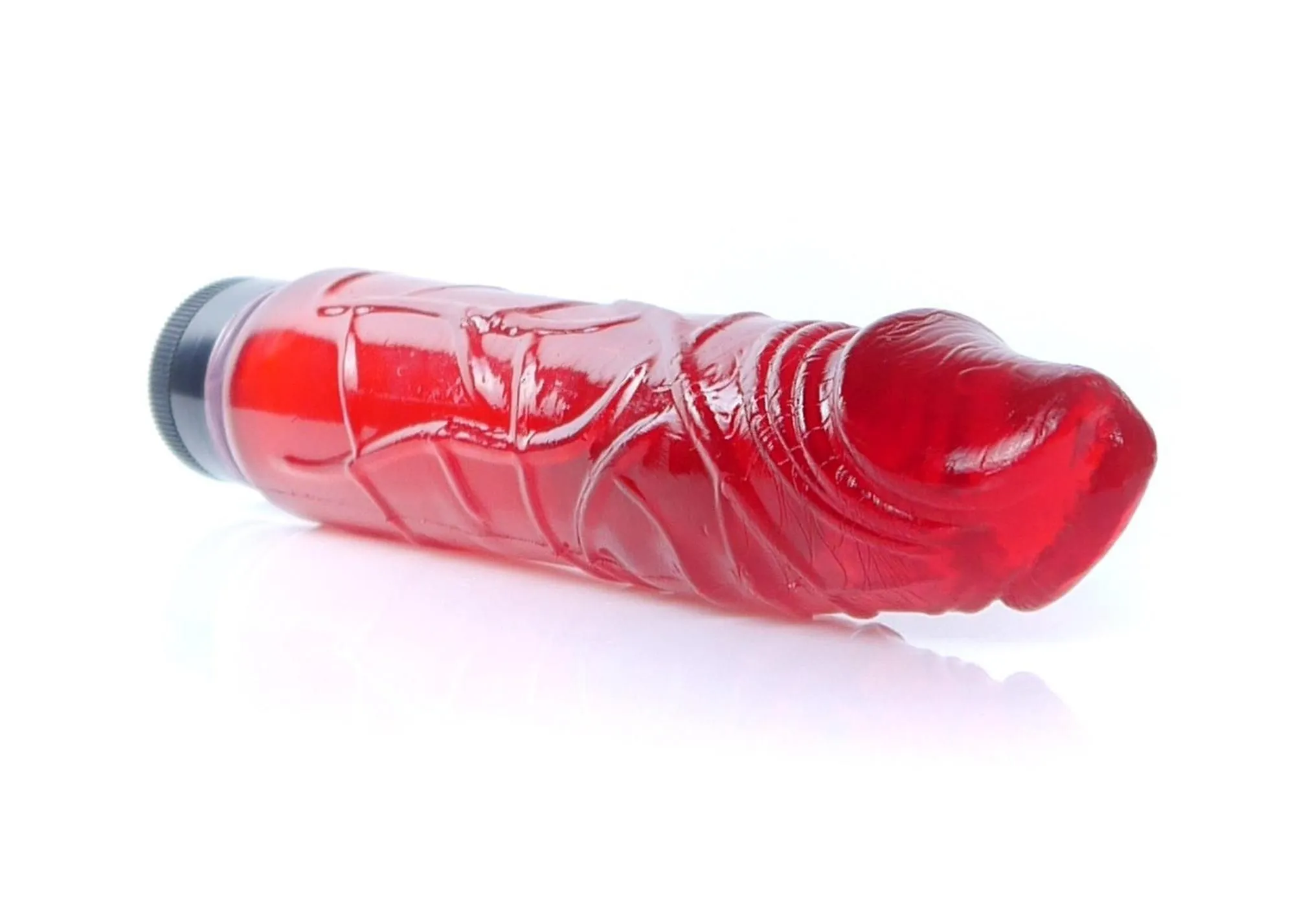 Реалістичний вібратор Boss Series Juicy Jelly, 22 см (червоний)