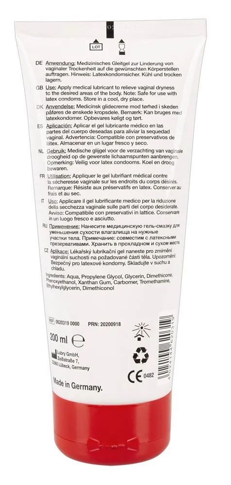 Flutschi Professional - Lubrykant na bazie wody, Bezzapachowy, 200 ml