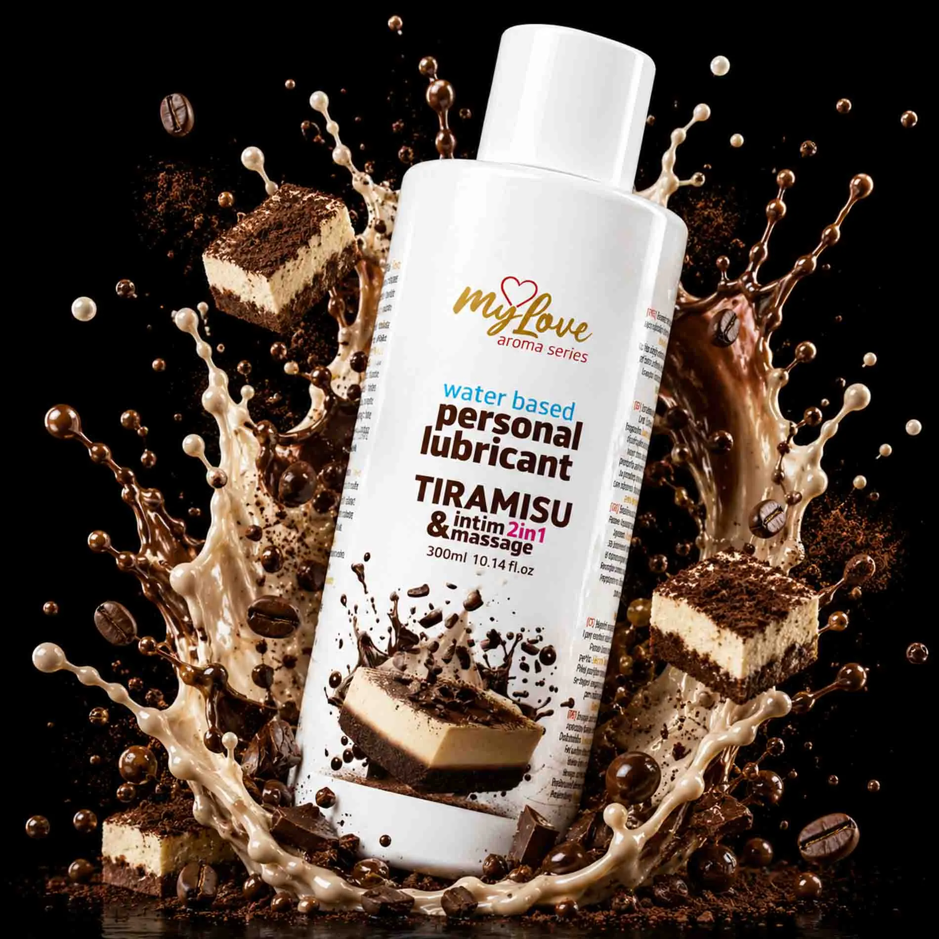 MyLove Aroma Series Intim&Massage 2in1 Tiramisu - Lubrykant, Tiramisu, 300 ml