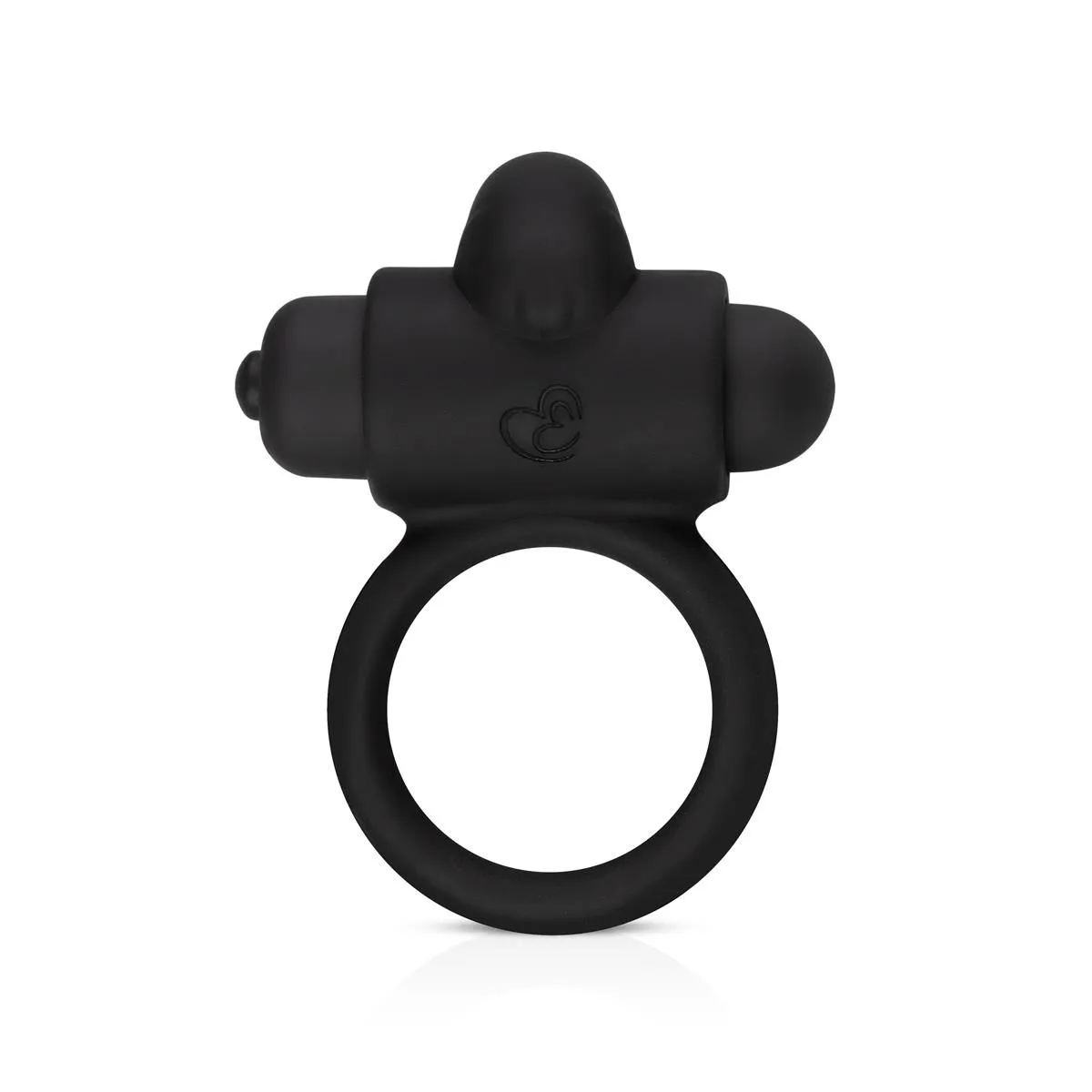 Эрекционное кольцо EasyToys Bunny Vibe Ring, 7.4 см (черный)