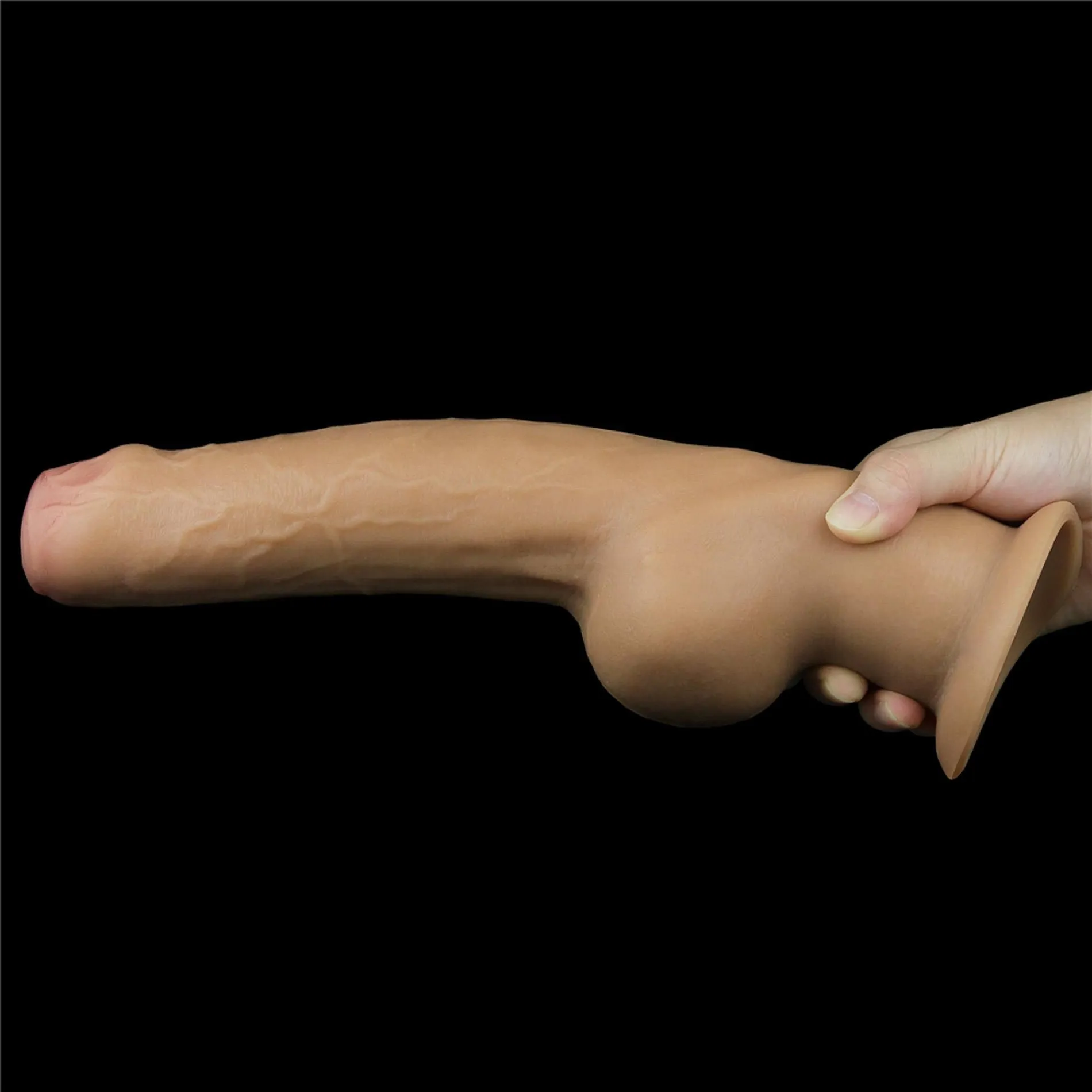 Lovetoy Handle Cock 11'' - Dildo, W kolorze cielistym, 28 cm