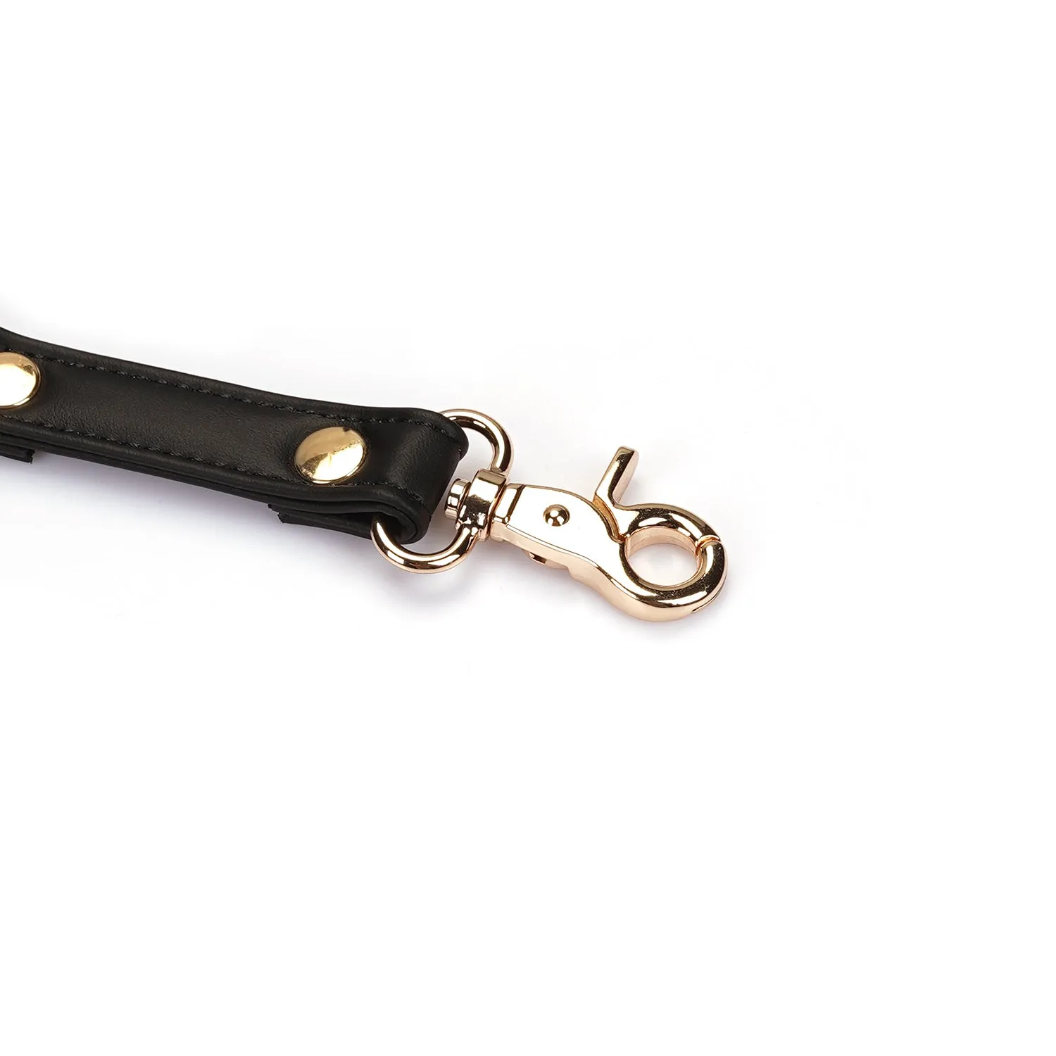 Фиксатор Liebe Seele Dark Candy Hogtie With Gold Hardware (черный)