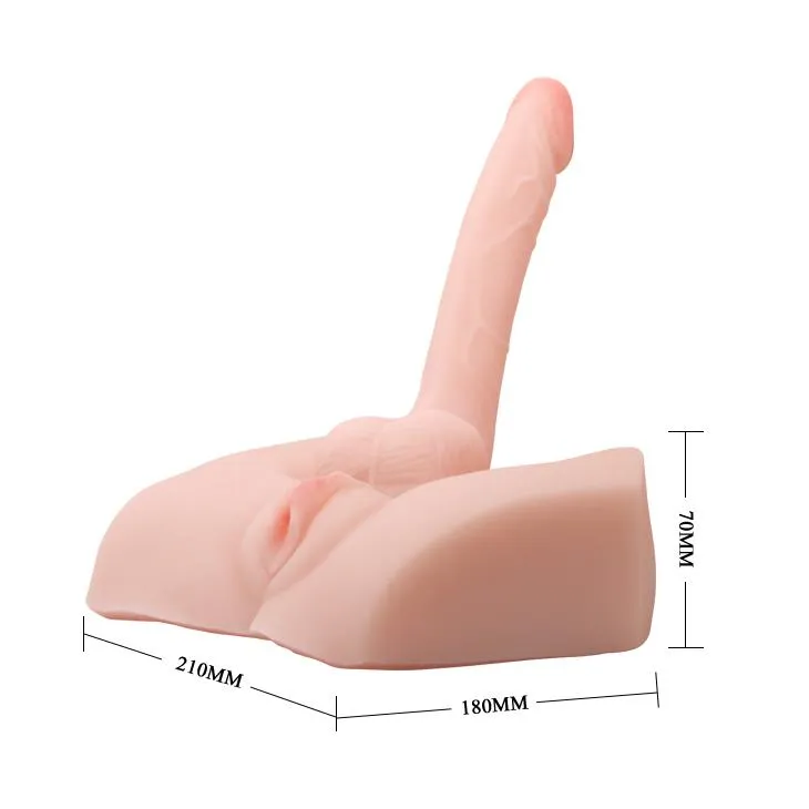 Мастурбатор Baile Male Cock and Vagina (телесный)