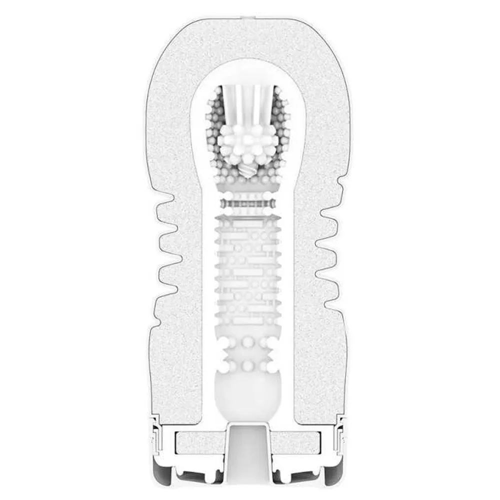Tenga Rolling Head Cup Strong - Masturbator, Biały, 15, 5 cm