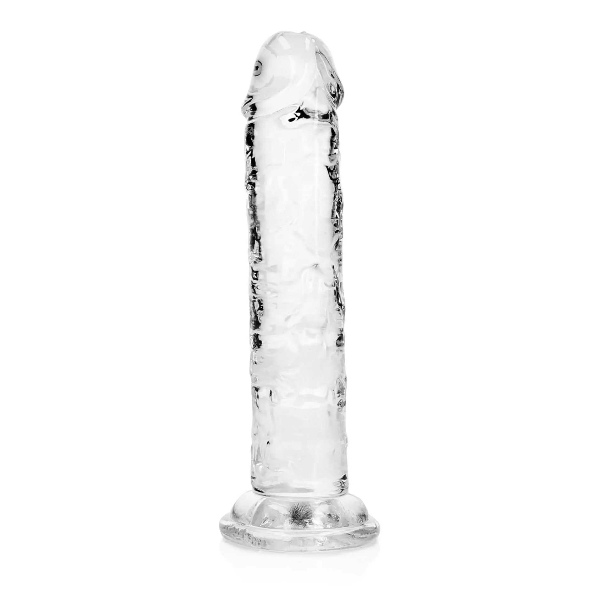 Фалоімітатор RealRock Crystal Clear Realistic Dildo 6'', 15.5 см (прозорий)