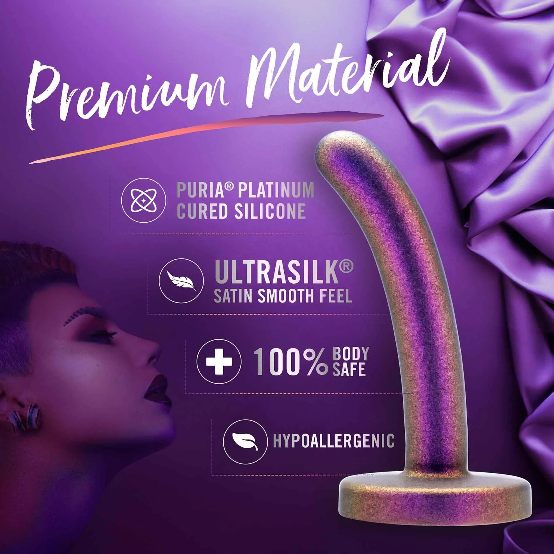 Blush Temptasia Surrender Peg - Dildo, Fioletowy, 12 cm