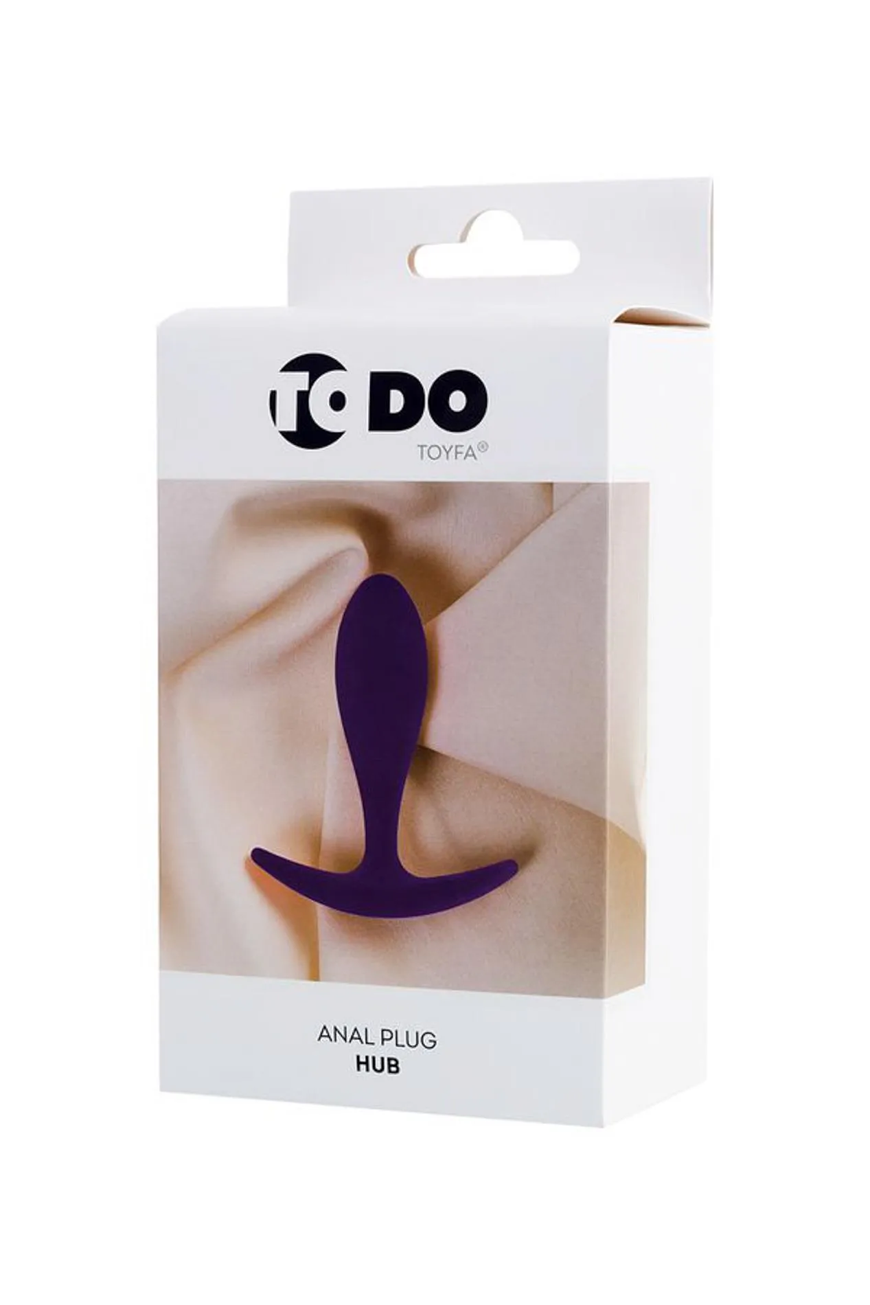 Анальная пробка ToDo Anal Plug Hub, 7.2 см (фиолетовый)