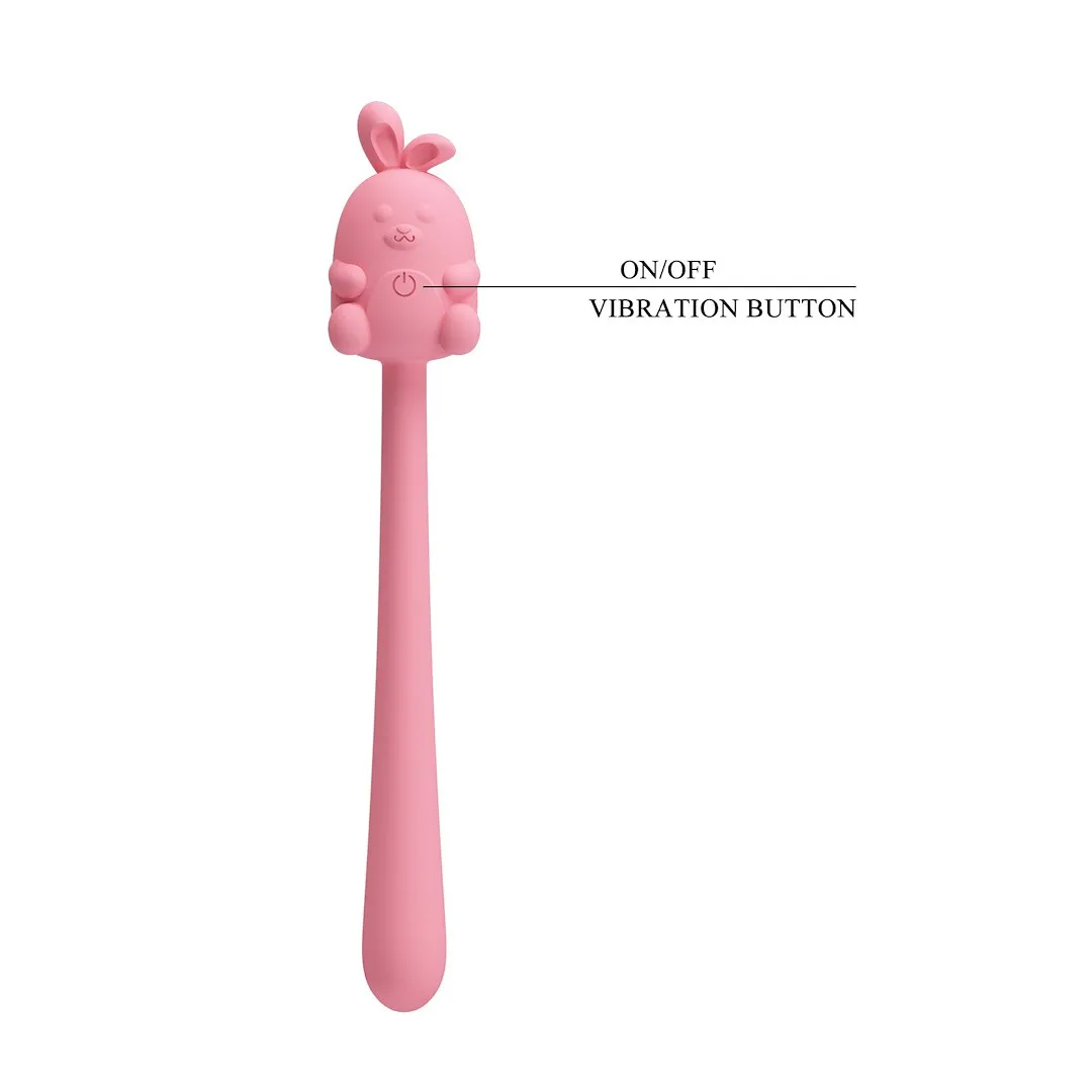 Вібратор Pretty Love Cute Bunny, 14.2 см (рожевий)